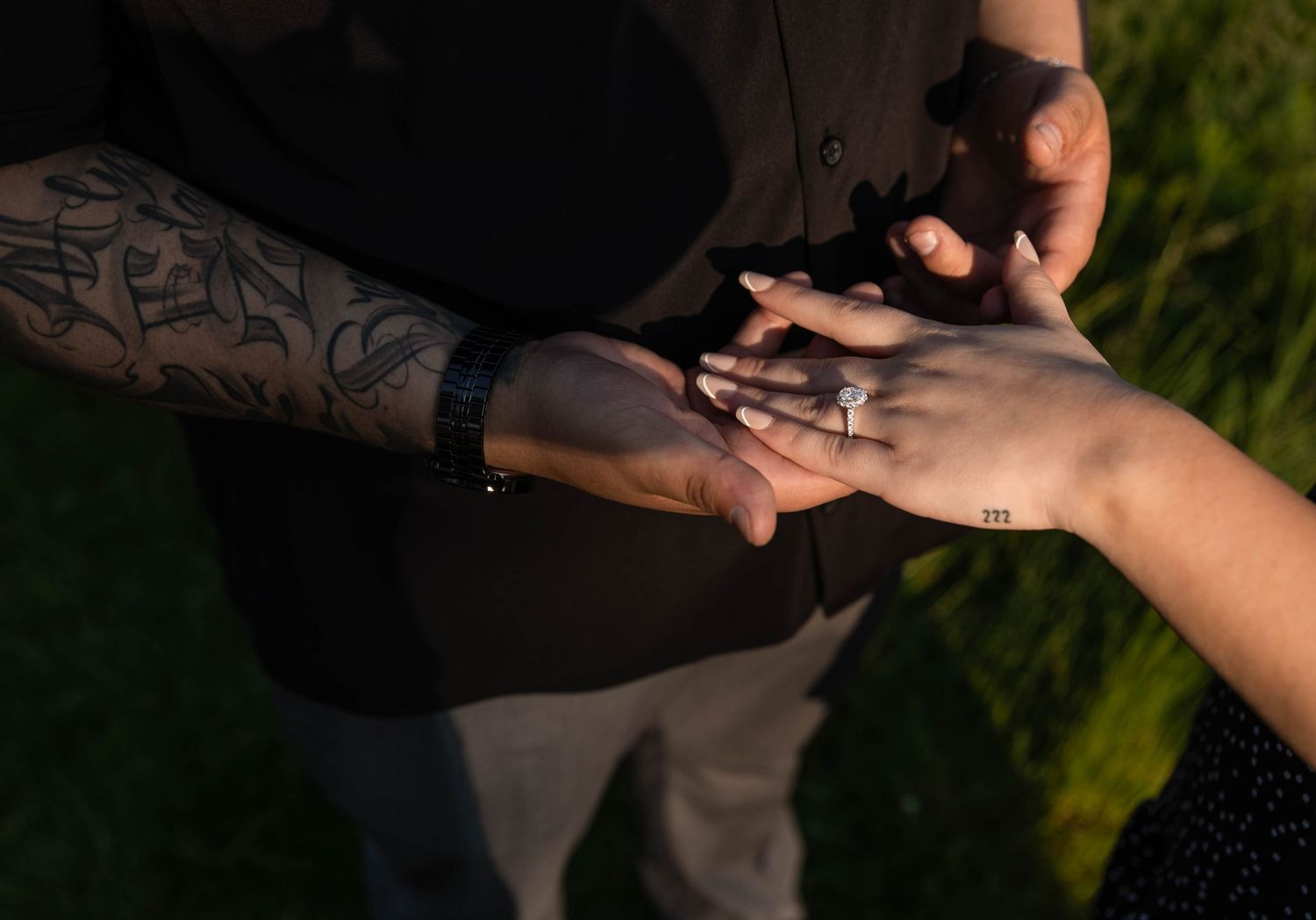 Proposal photography at Donovan Park in Peoria, IL