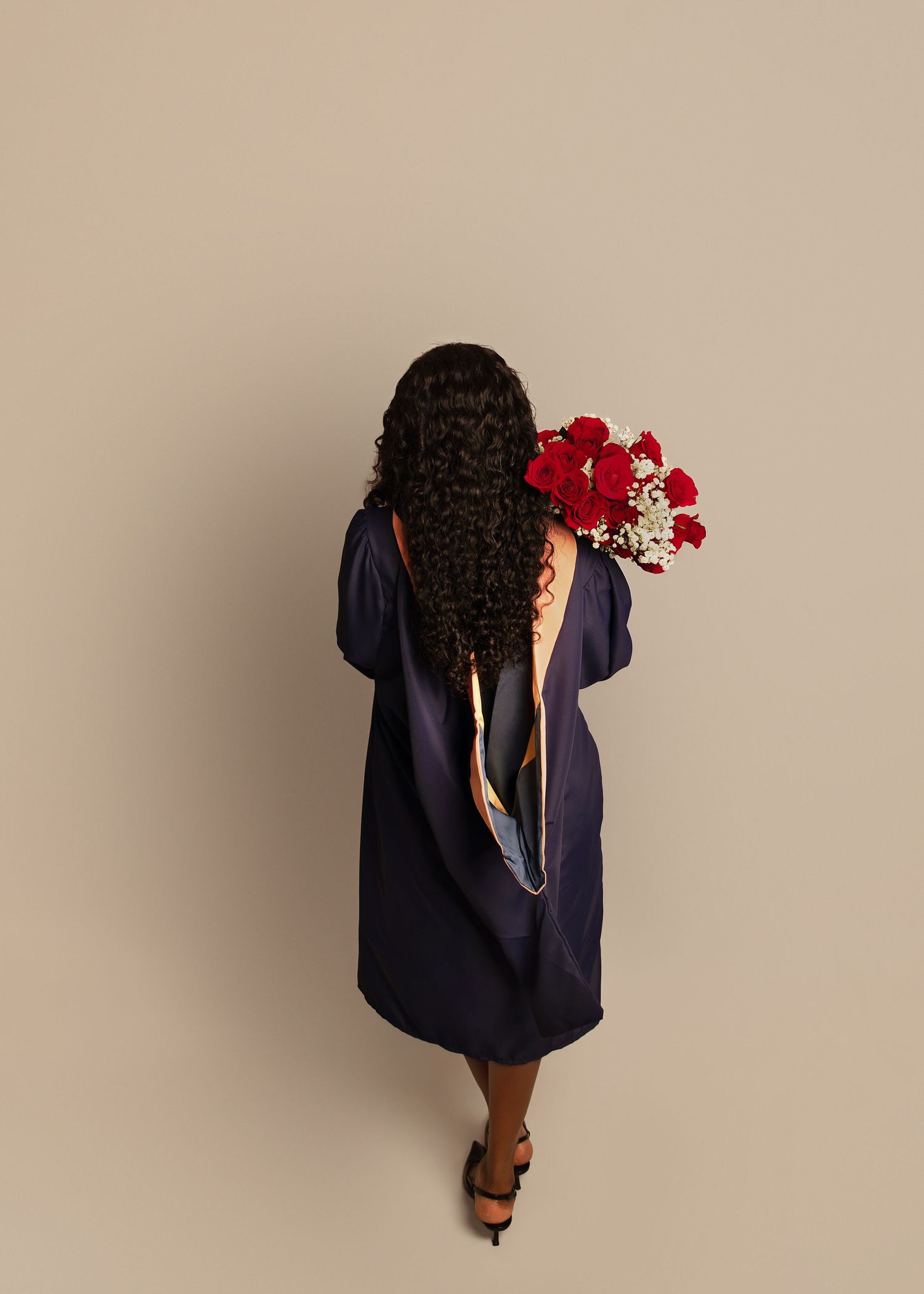 In-studio graduation session in Peoria, IL