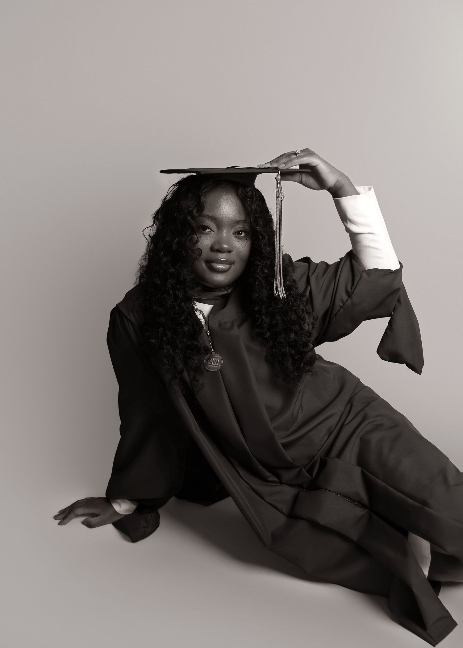 In-studio graduation session in Peoria, IL