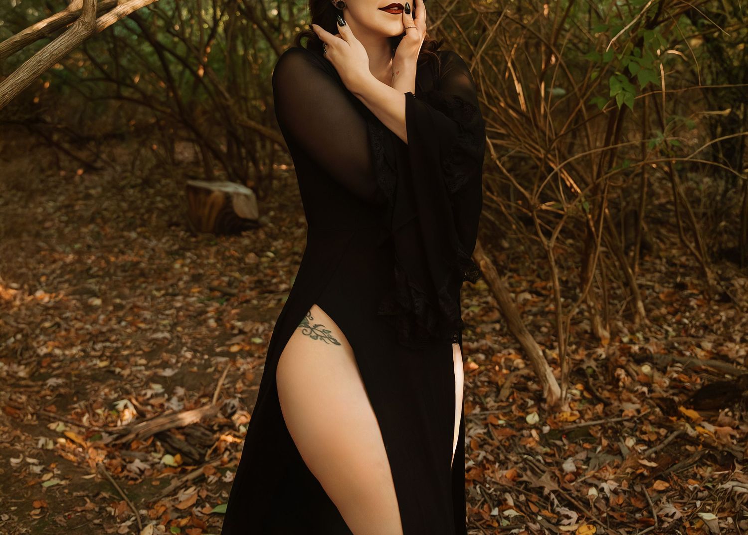 Creative Halloween Boudoir session in Central IL