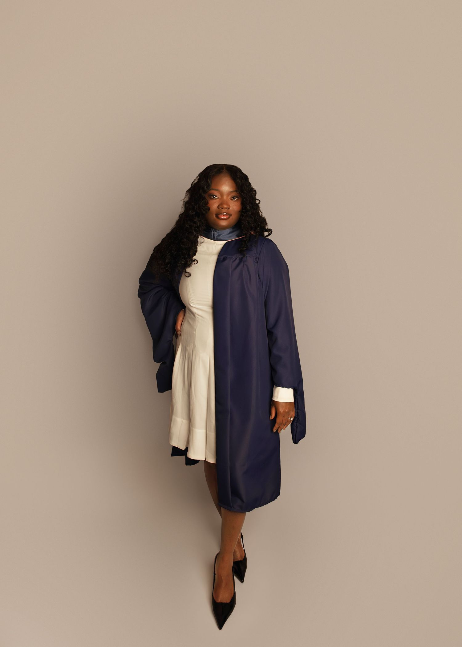 In-studio graduation session in Peoria, IL