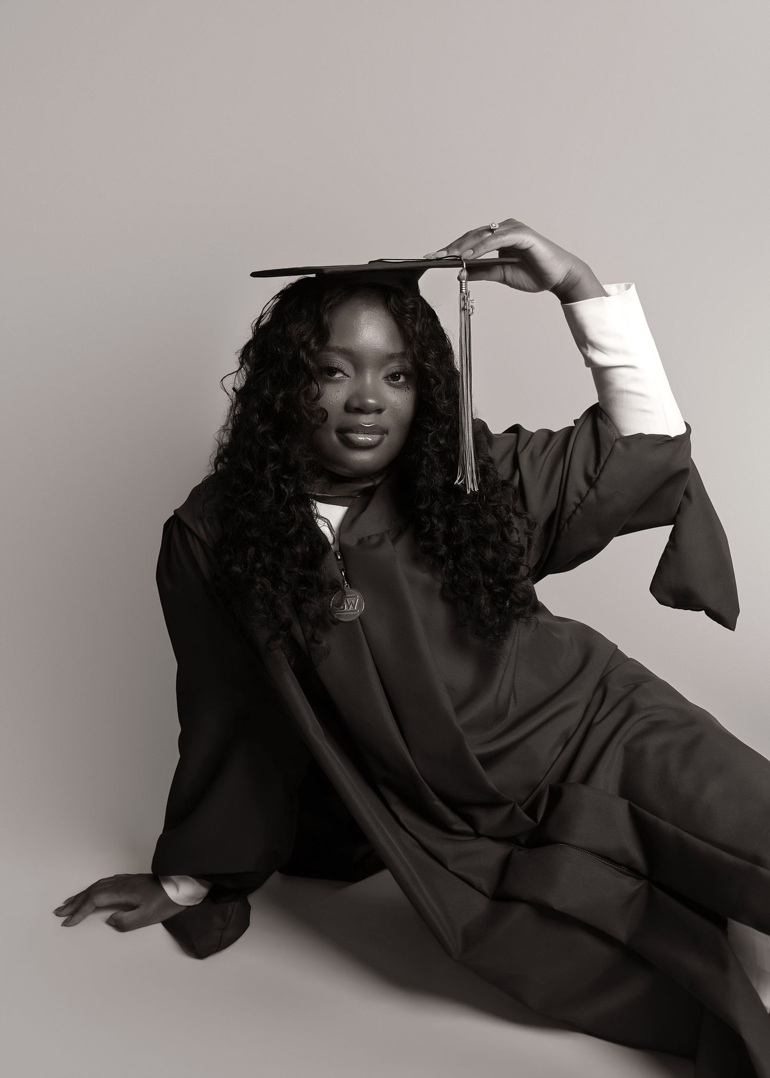 In-studio graduation session in Peoria, IL