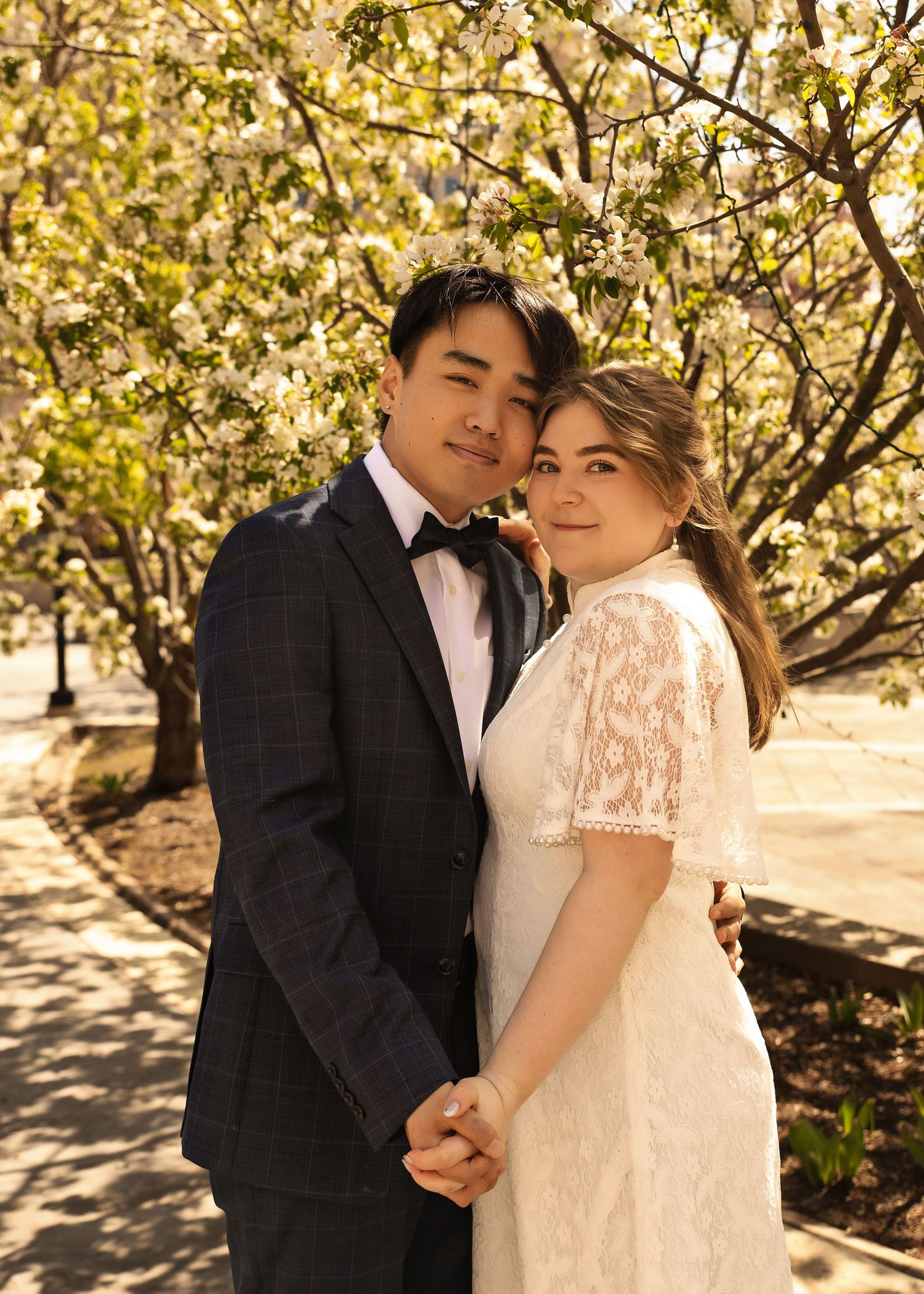 Wedding photography at Peoria County Courthouse