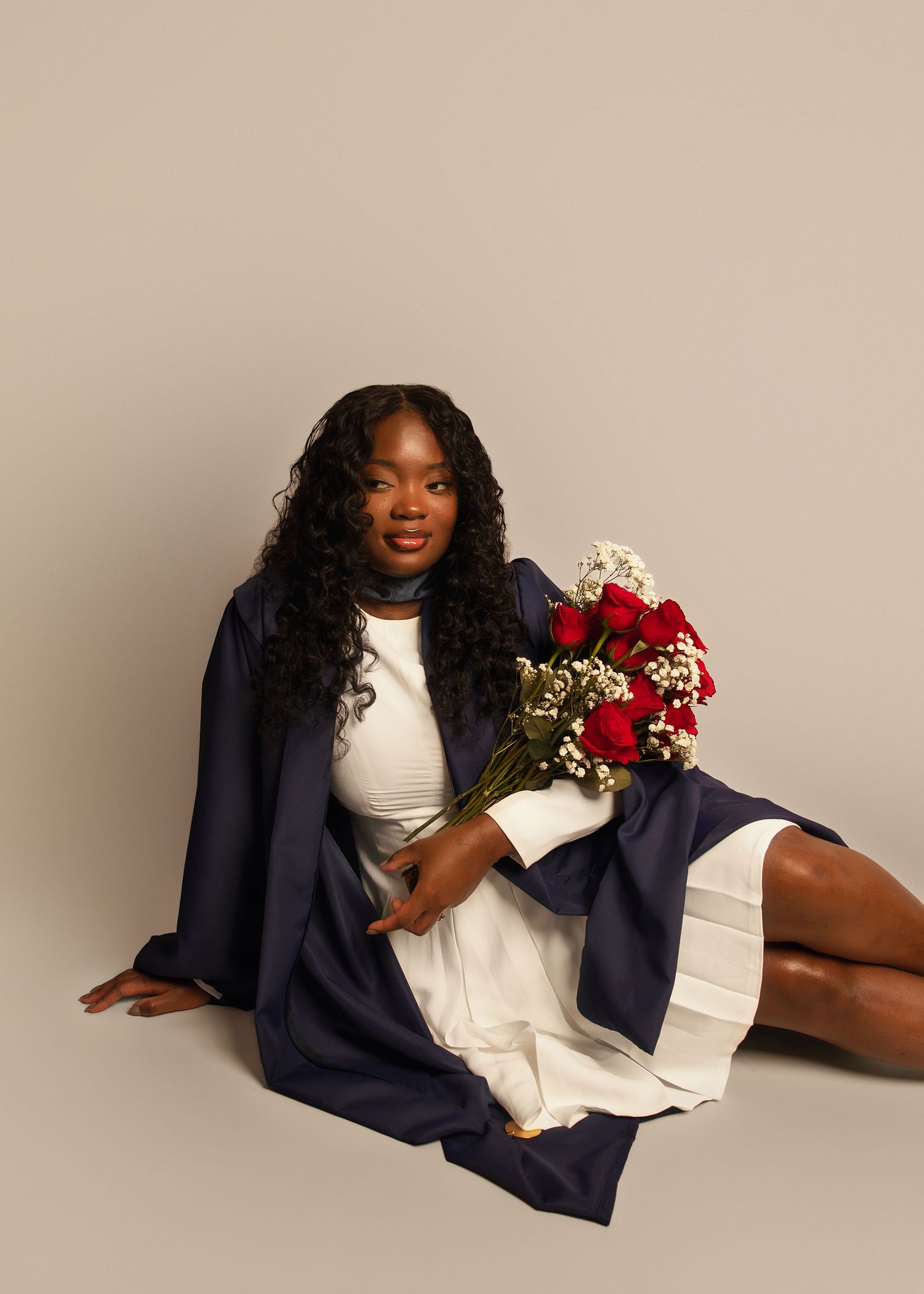 In-studio graduation session in Peoria, IL
