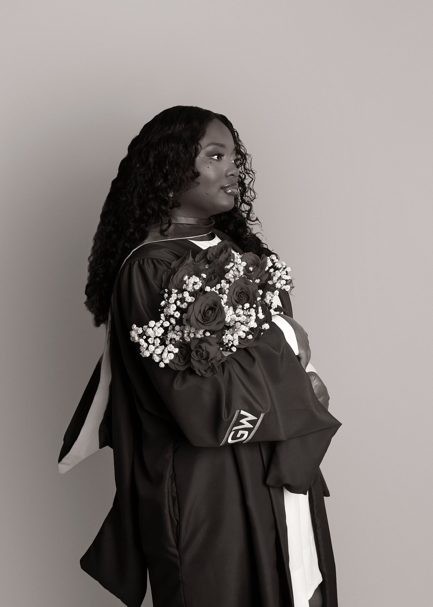 In-studio graduation session in Peoria, IL
