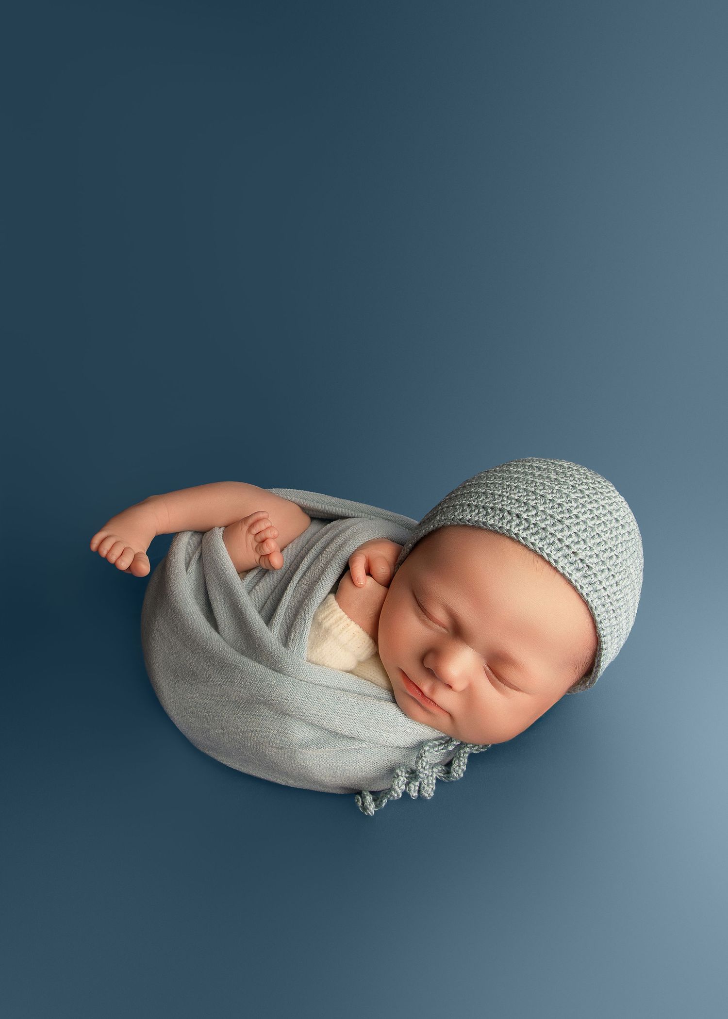 Posed Newborn Shot with baby boy