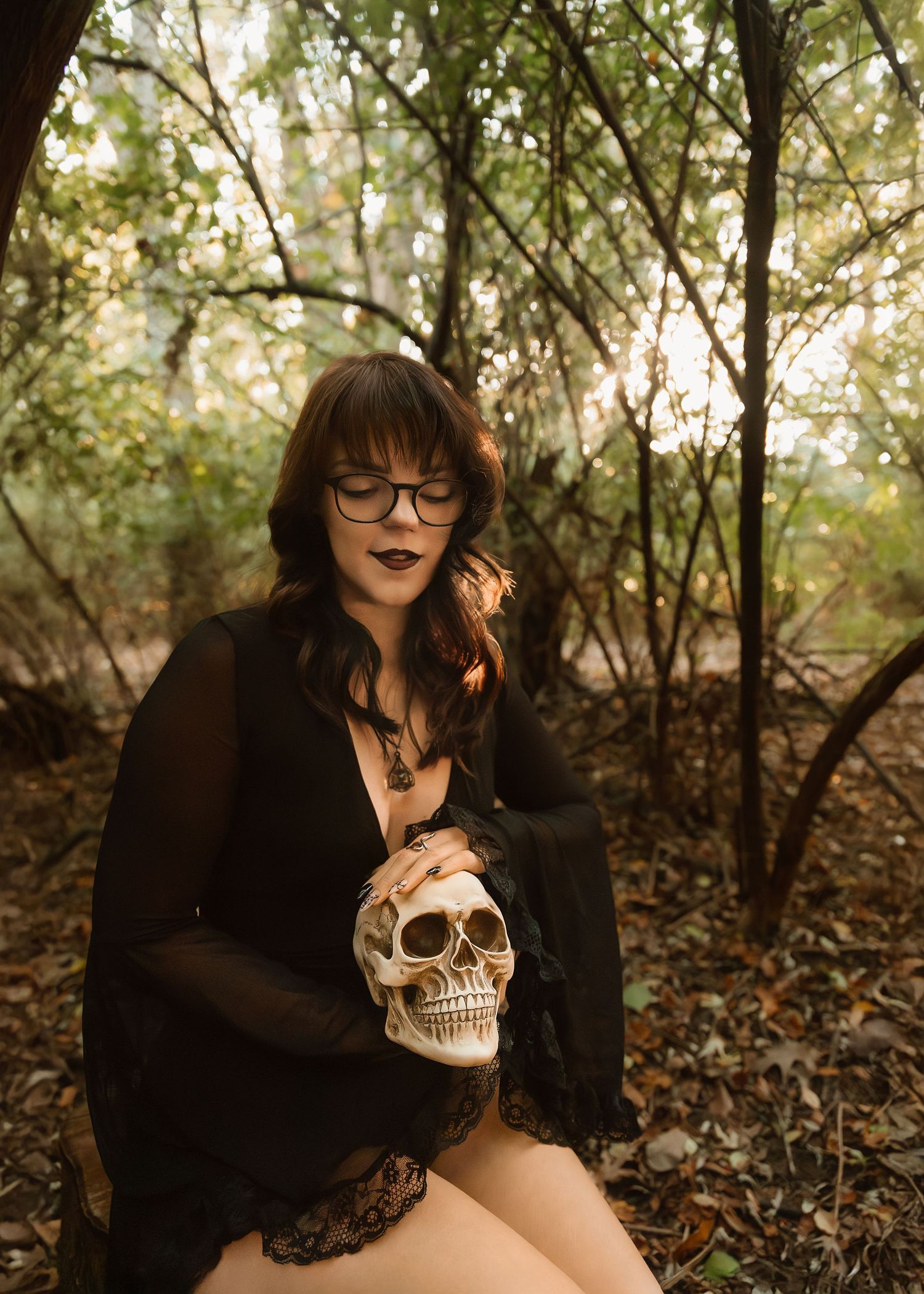 Creative Halloween Boudoir session in Central IL