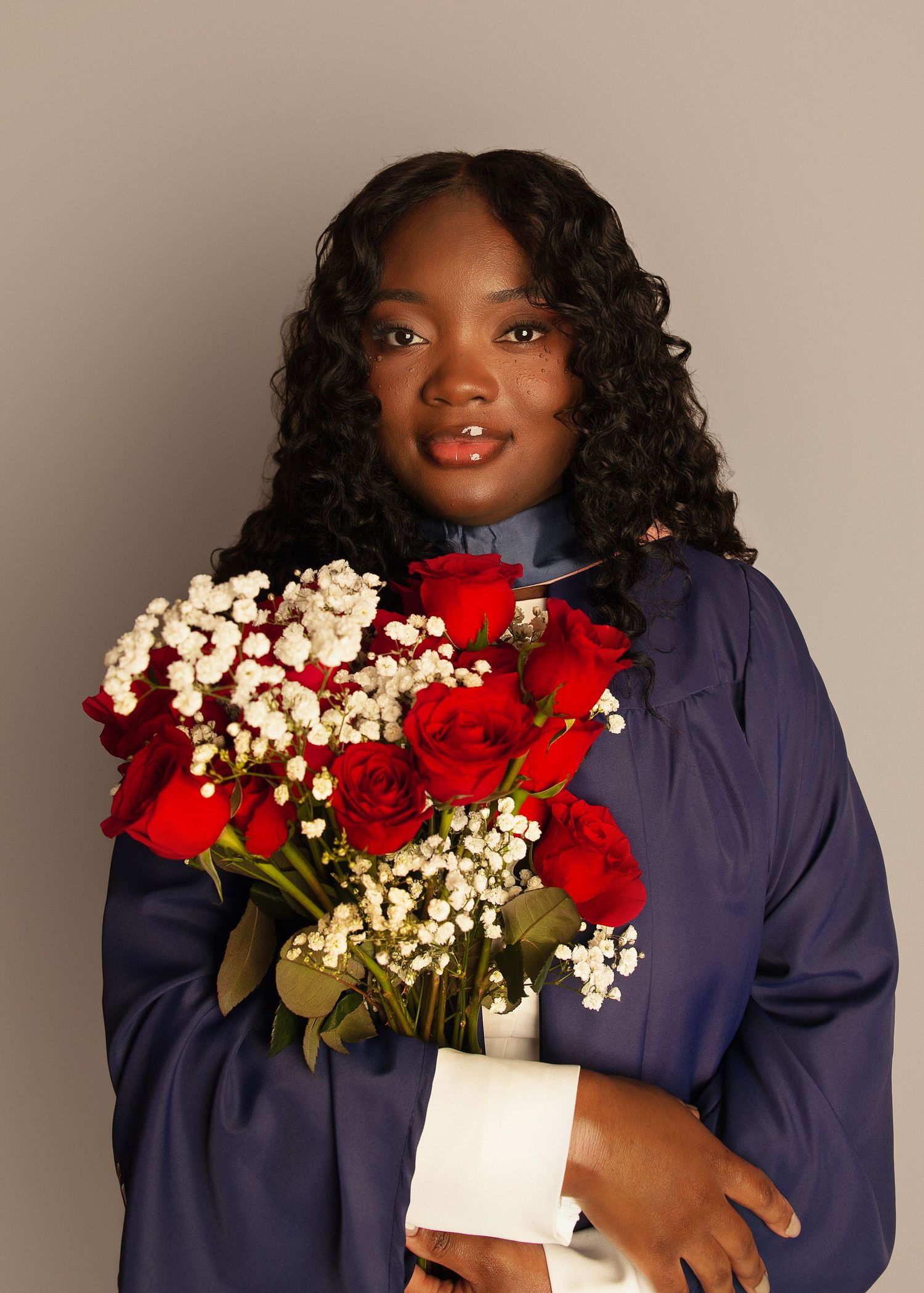 In-studio graduation session in Peoria, IL