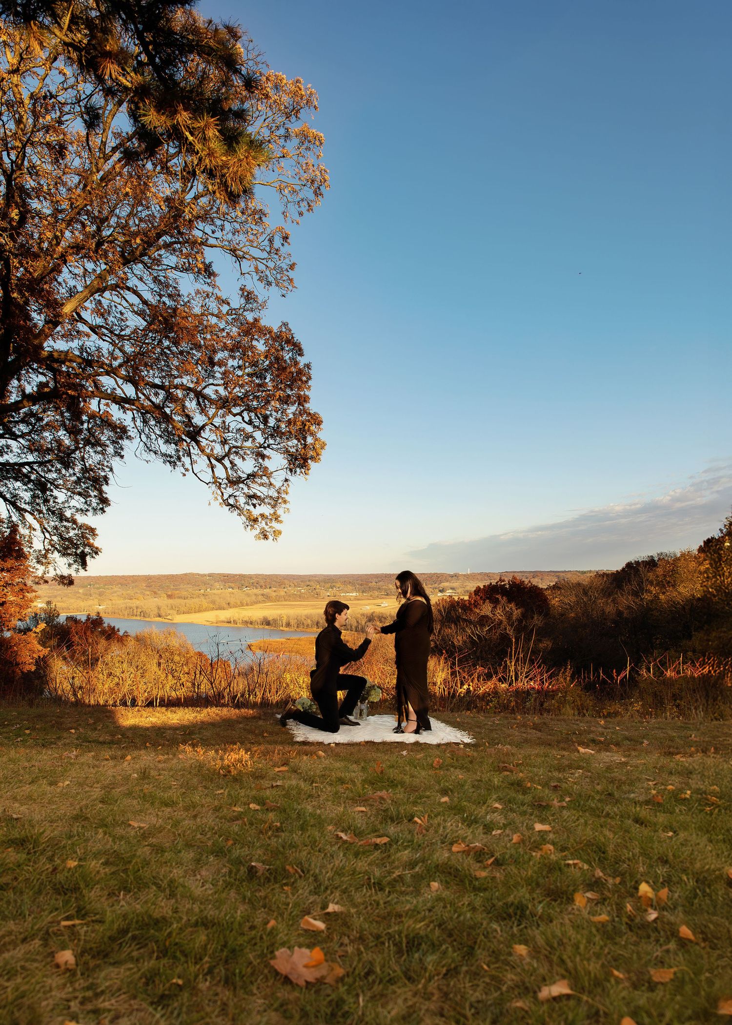 Grandview Drive Peoria Illinois proposal session with genuine emotional reactions