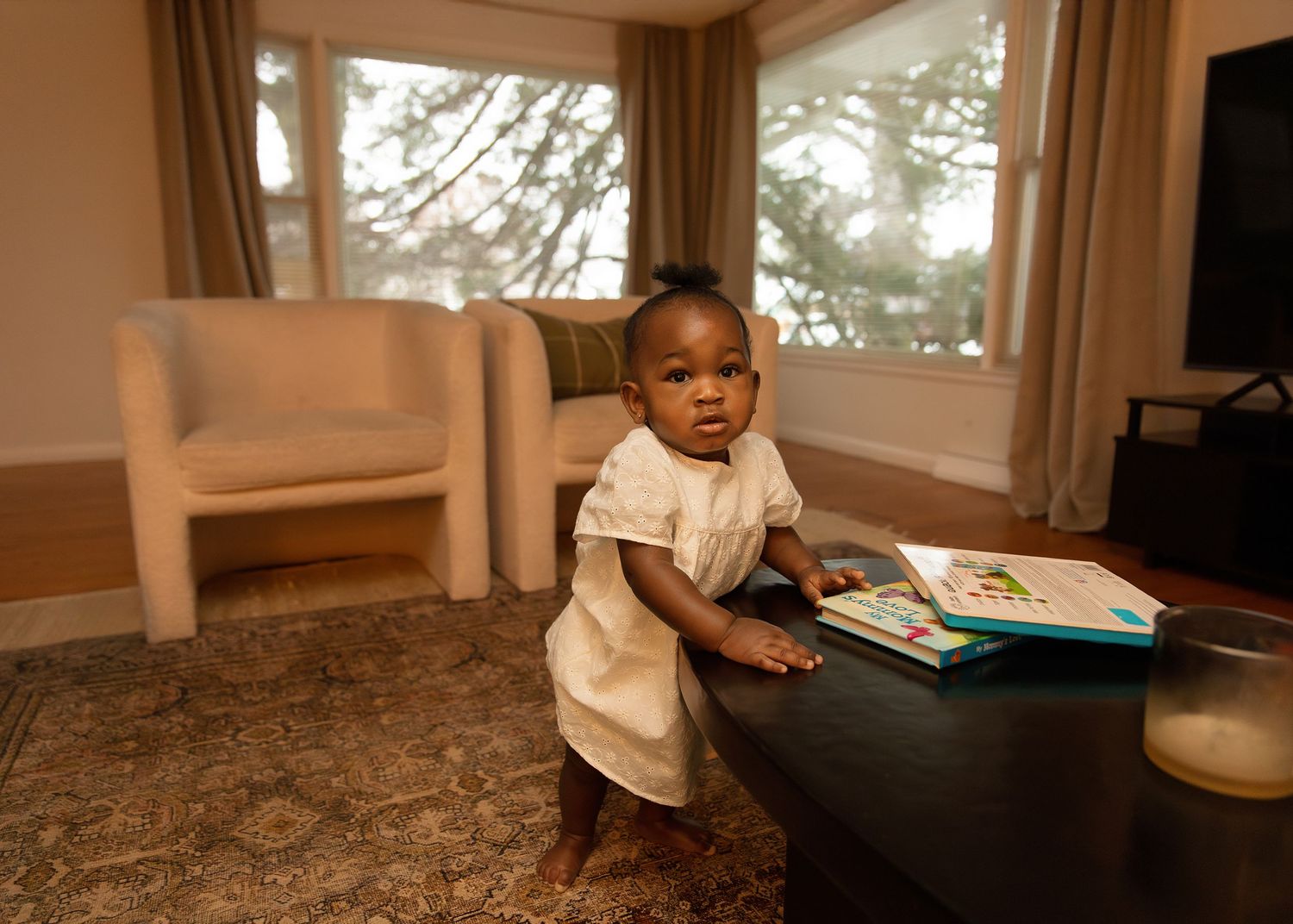 In-home family session in Peoria, IL