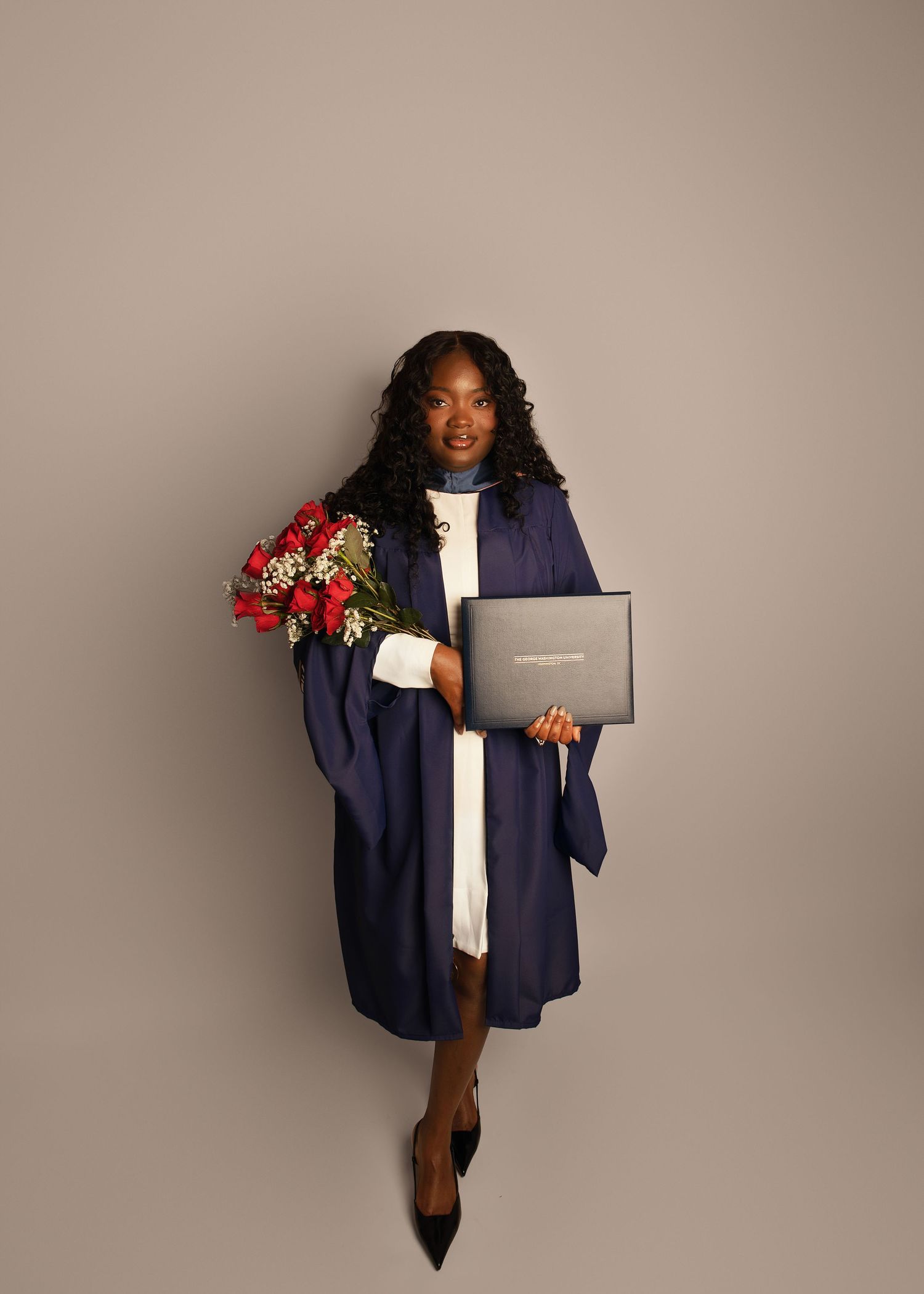 In-studio graduation session in Peoria, IL