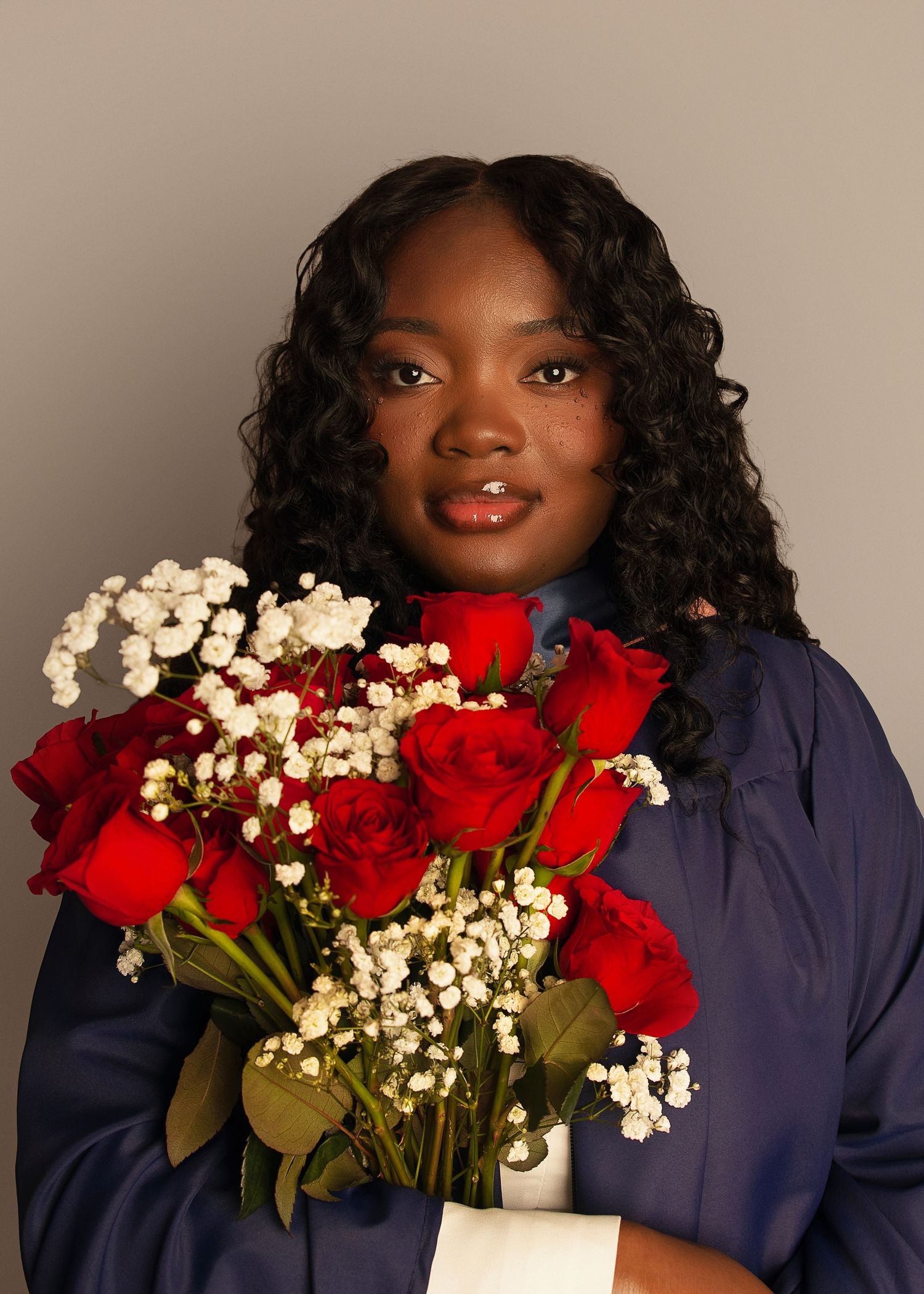 In-studio graduation session in Peoria, IL