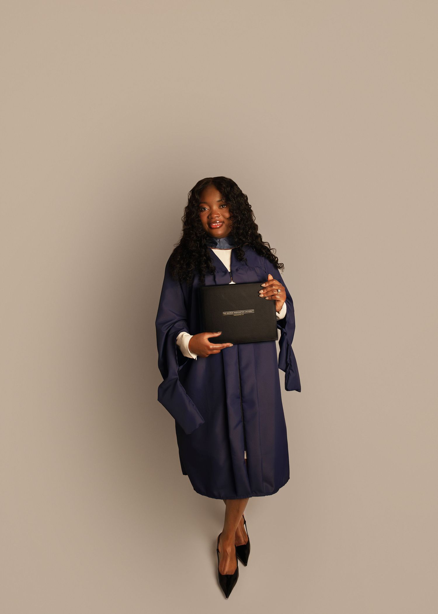In-studio graduation session in Peoria, IL