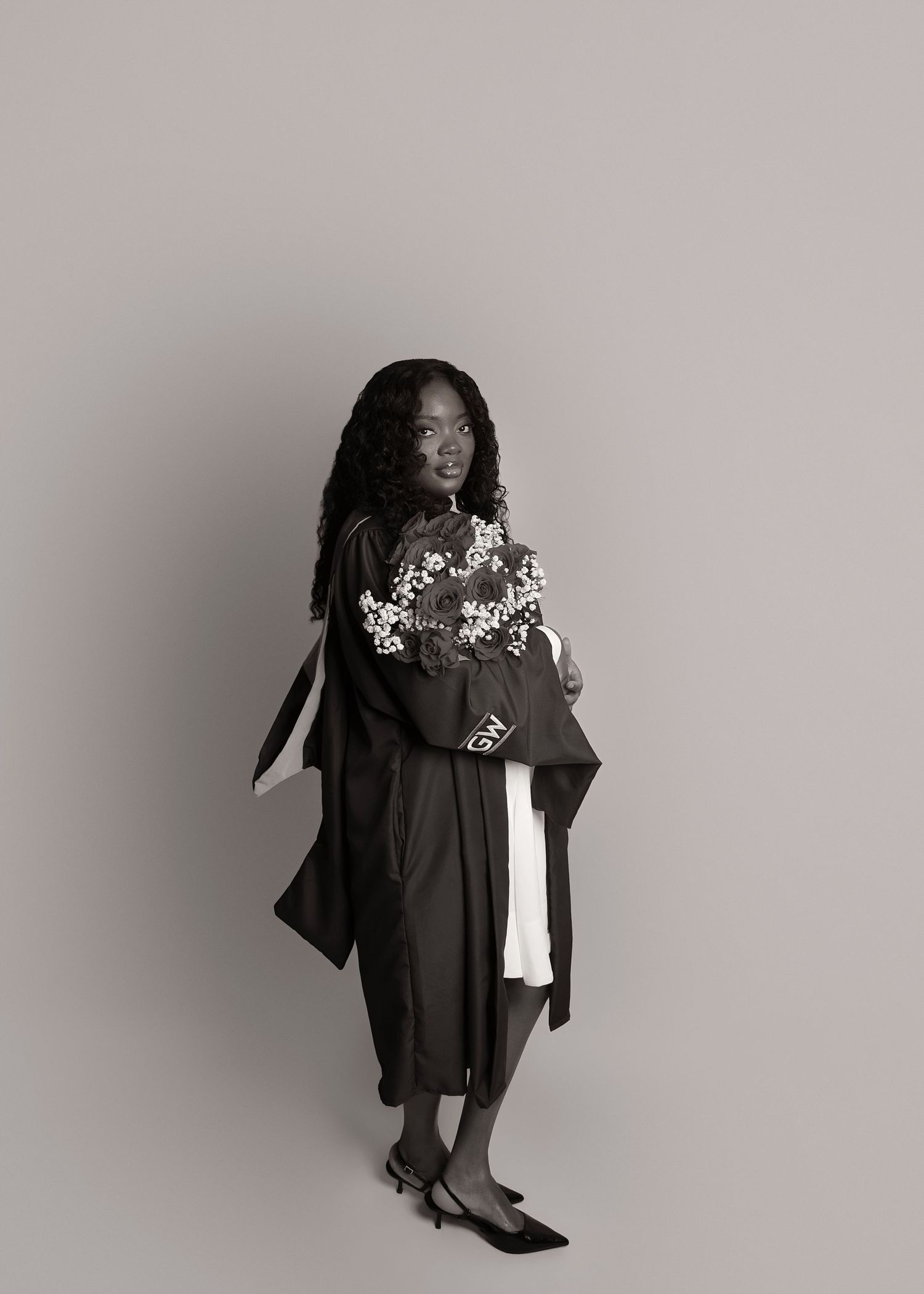 In-studio graduation session in Peoria, IL
