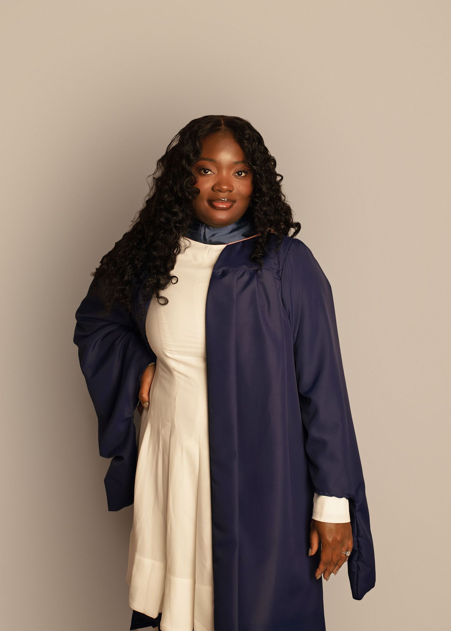 In-studio graduation session in Peoria, IL