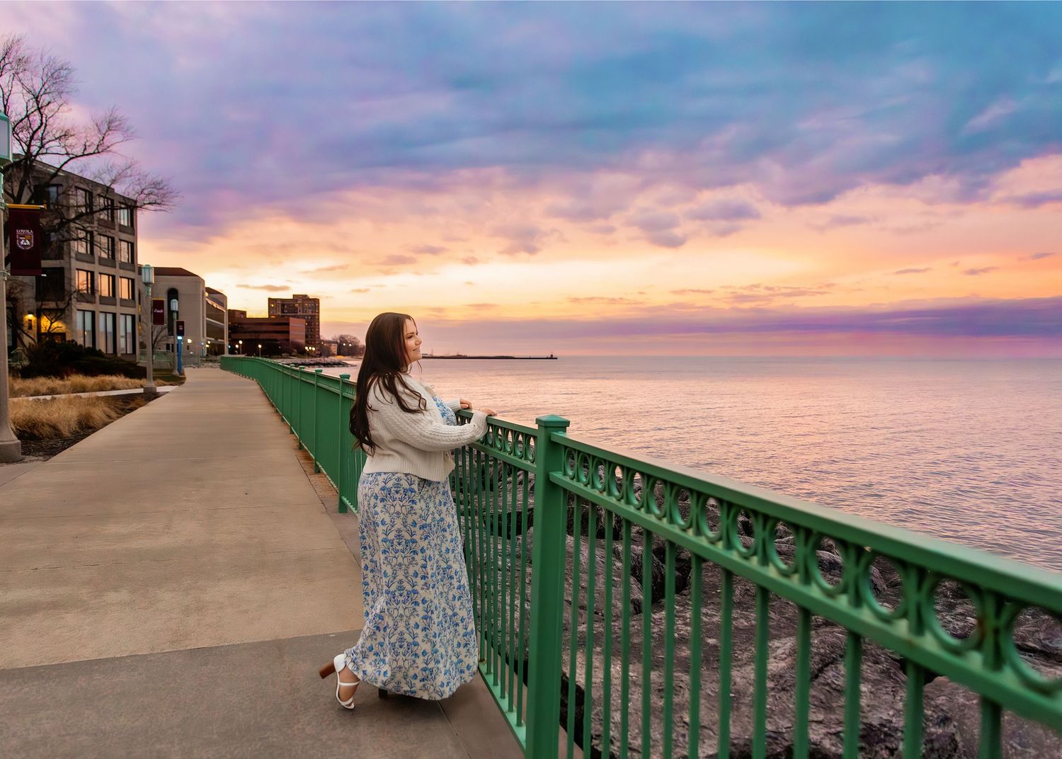 Senior Photoshoot at Loyola University in Chicago IL