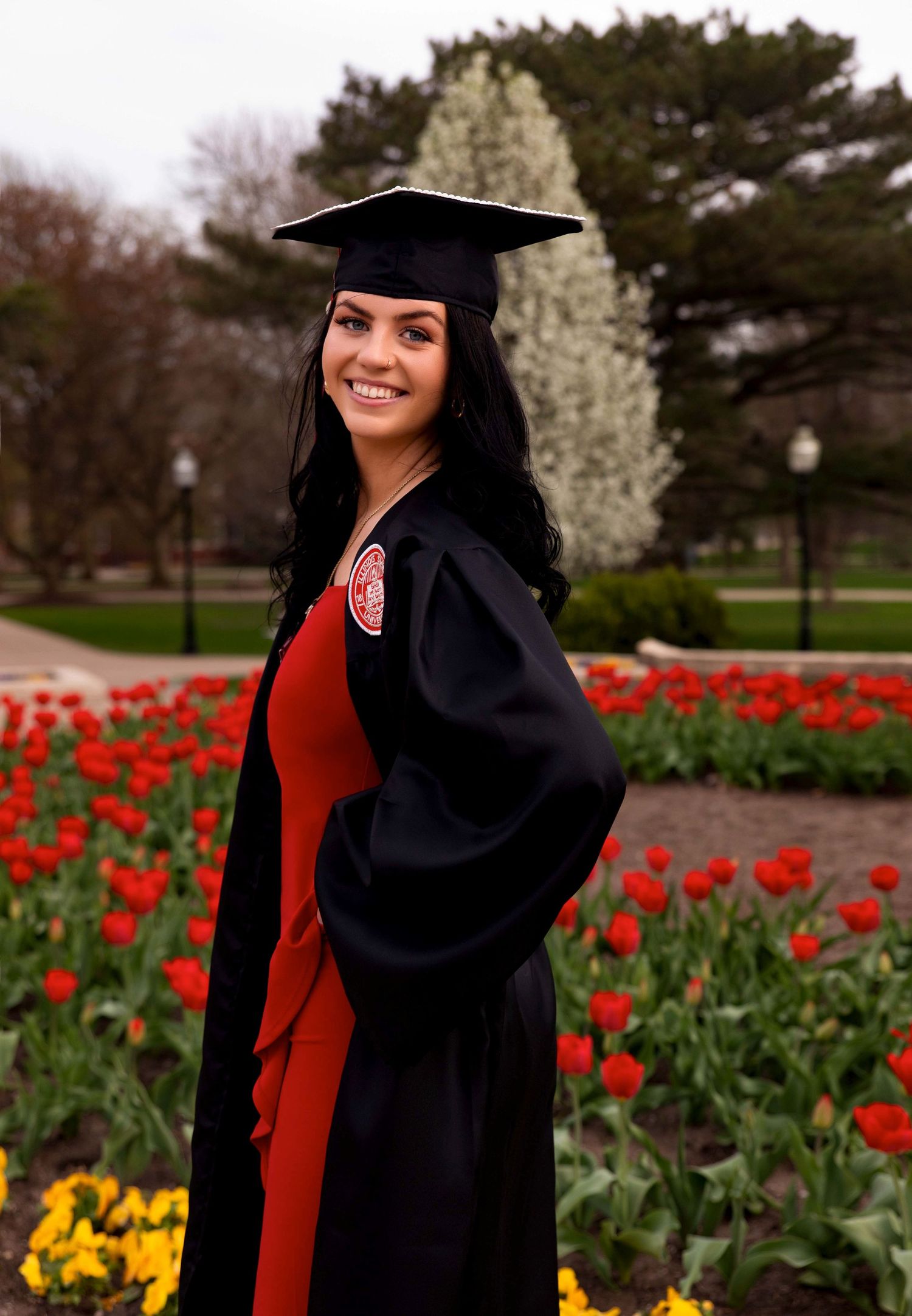 Graduation Portrait session at Illinois State University