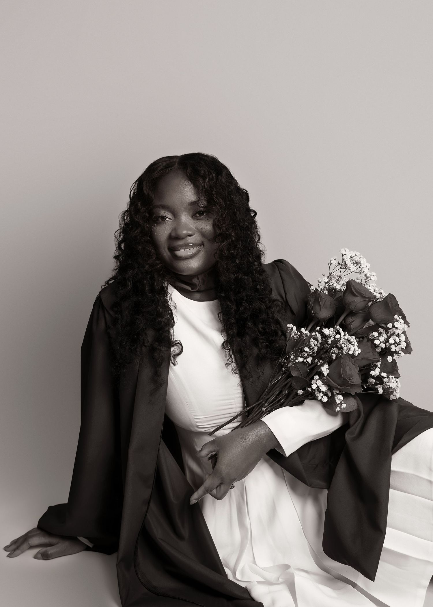 In-studio graduation session in Peoria, IL