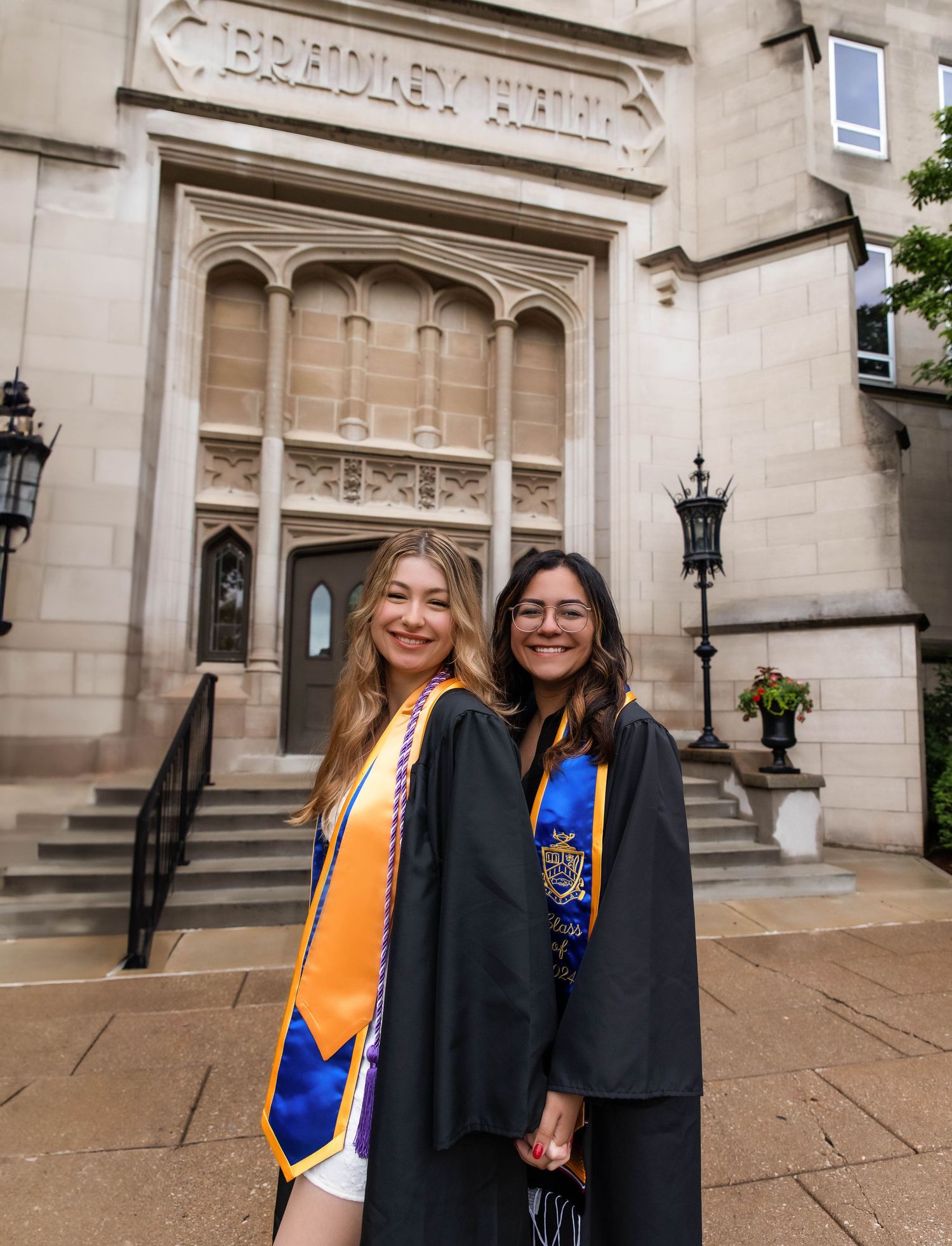 Friend graduation session at Bradley University in Peoria, IL