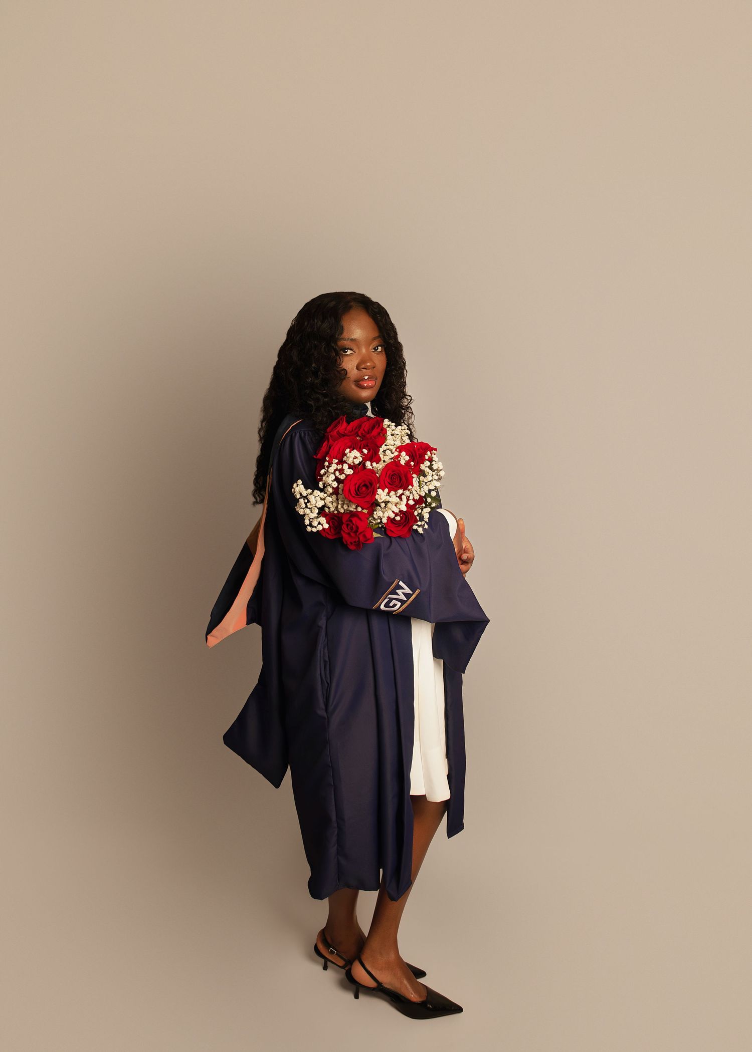In-studio graduation session in Peoria, IL