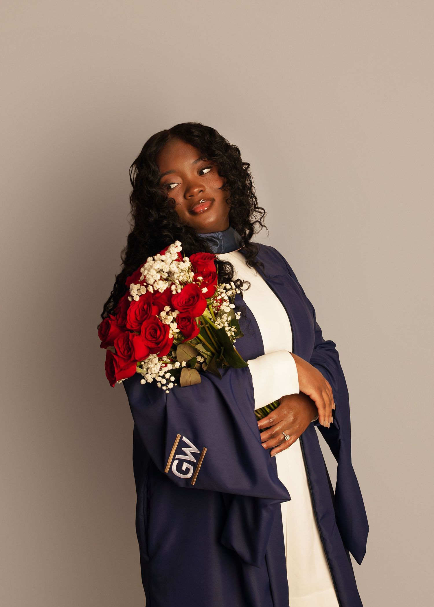 In-studio graduation session in Peoria, IL