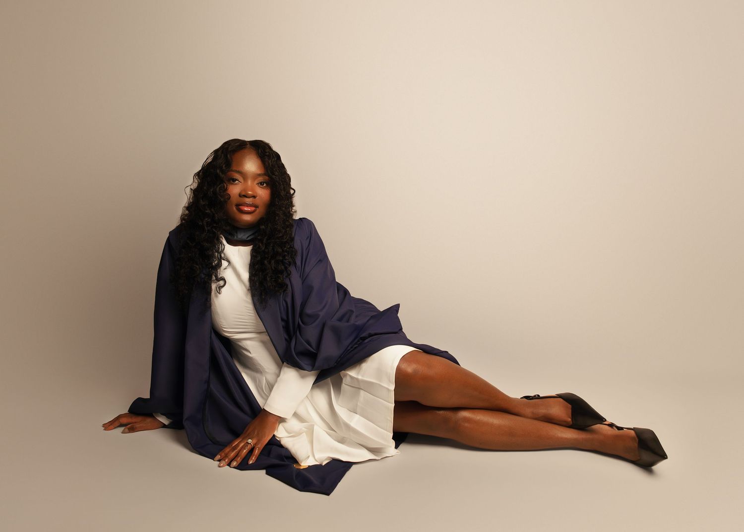 In-studio graduation session in Peoria, IL