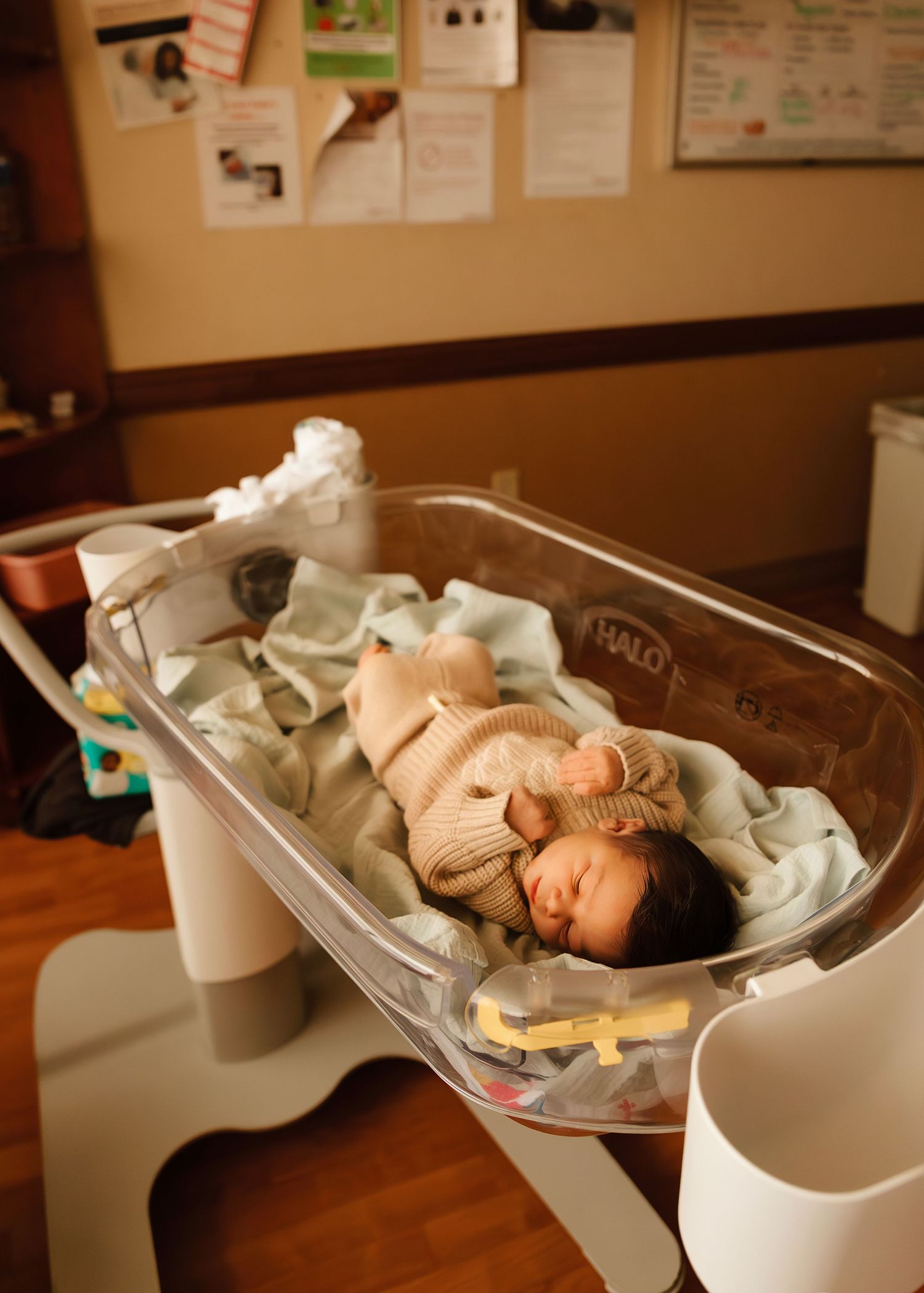 Fresh 48 session in Peoria Illinois capturing baby’s first hours in hospital