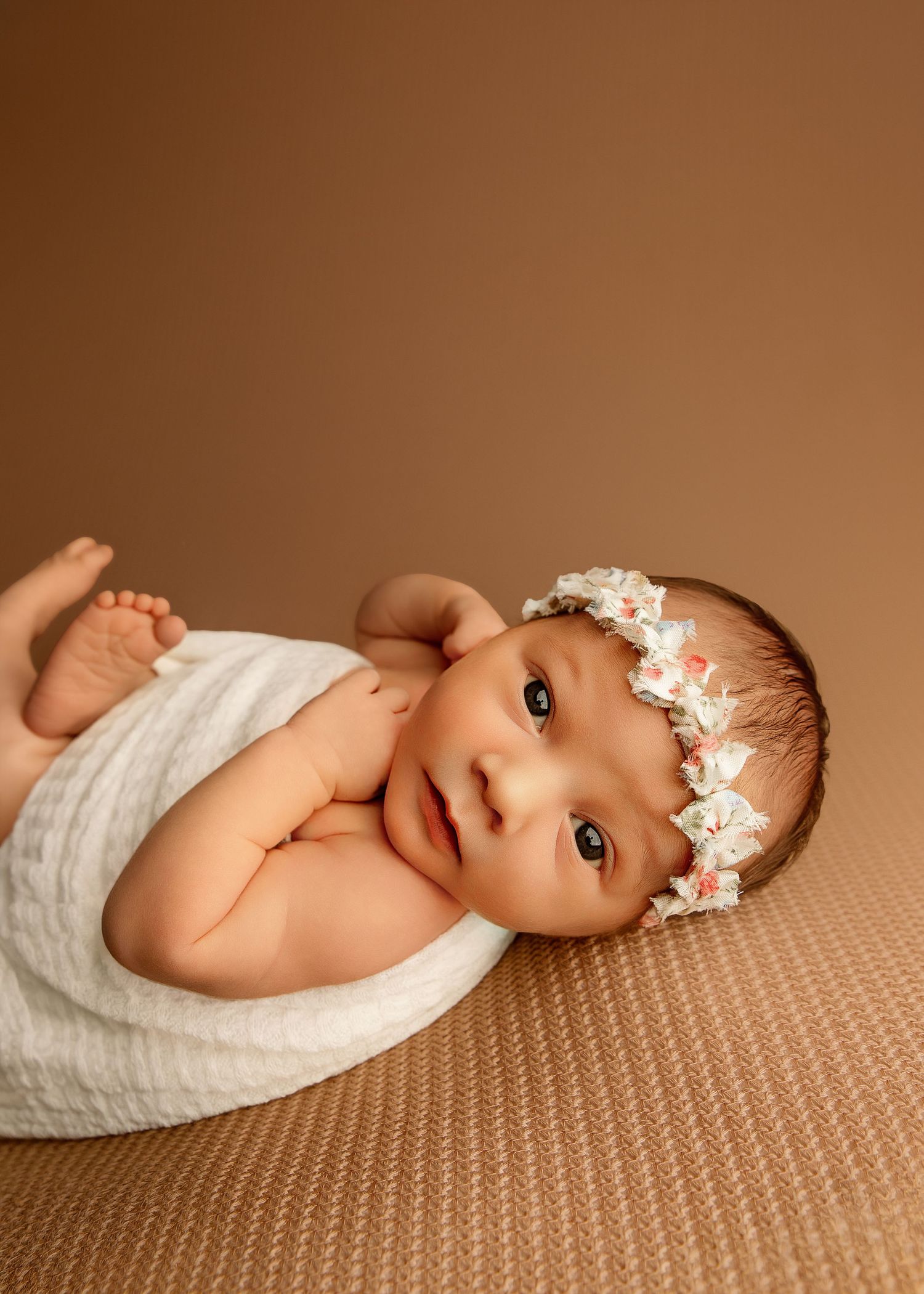 Posed Newborn Session in studio in Peoria, IL