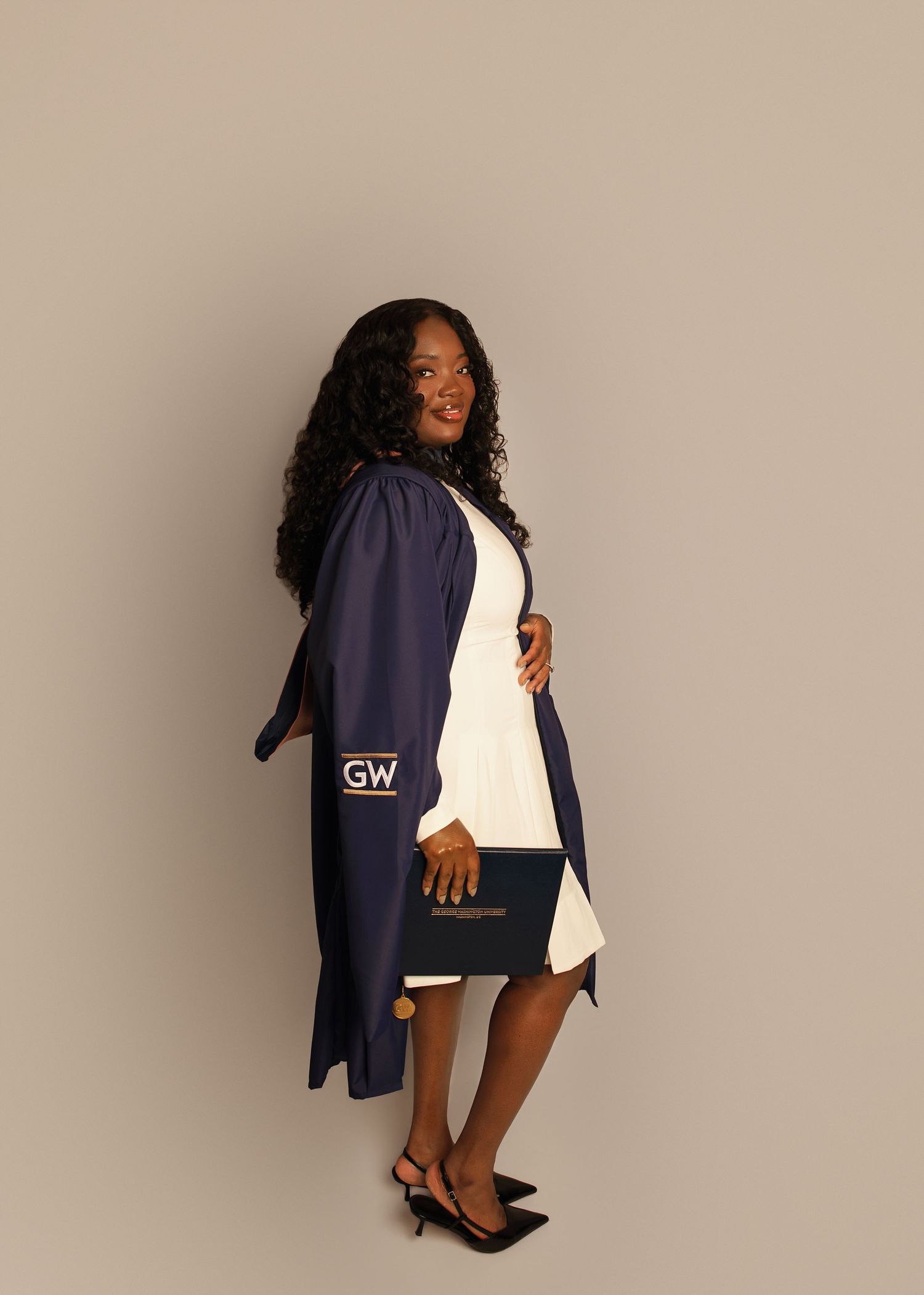 In-studio graduation session in Peoria, IL