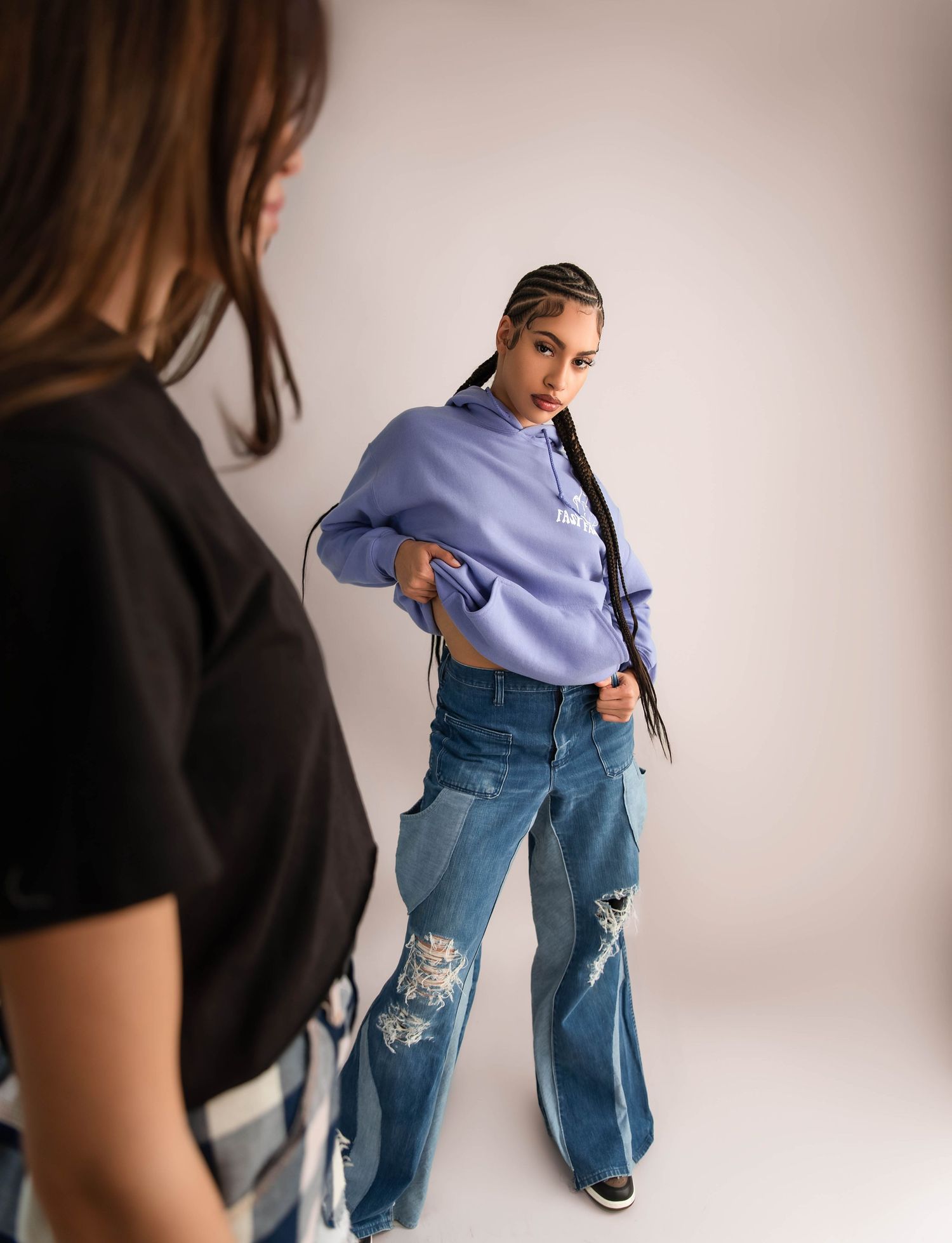 Fashion Designer shot in studio in Peoria, IL