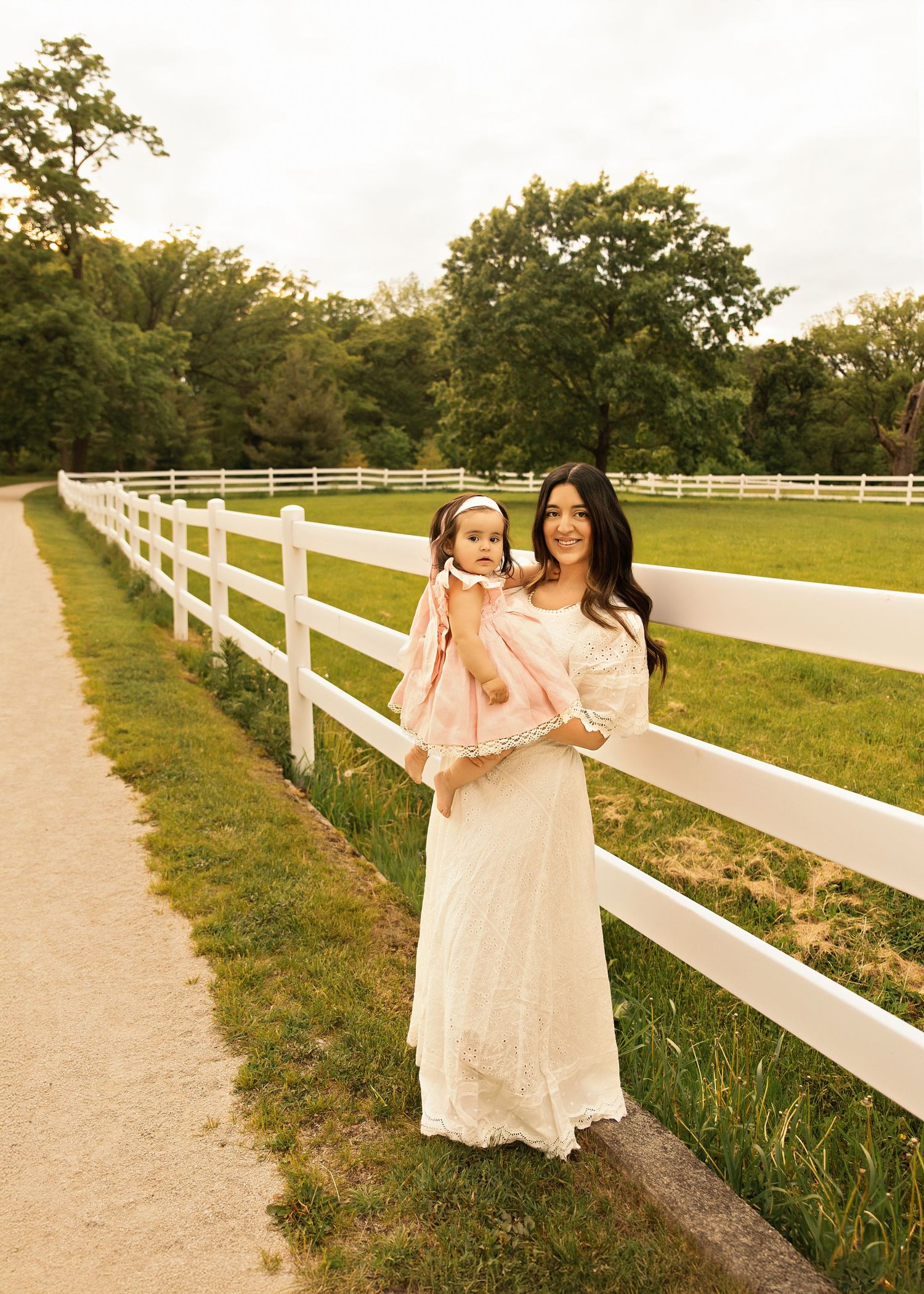 1st birthday portrait session at St James Farm Forest Preserve in Warrenville
