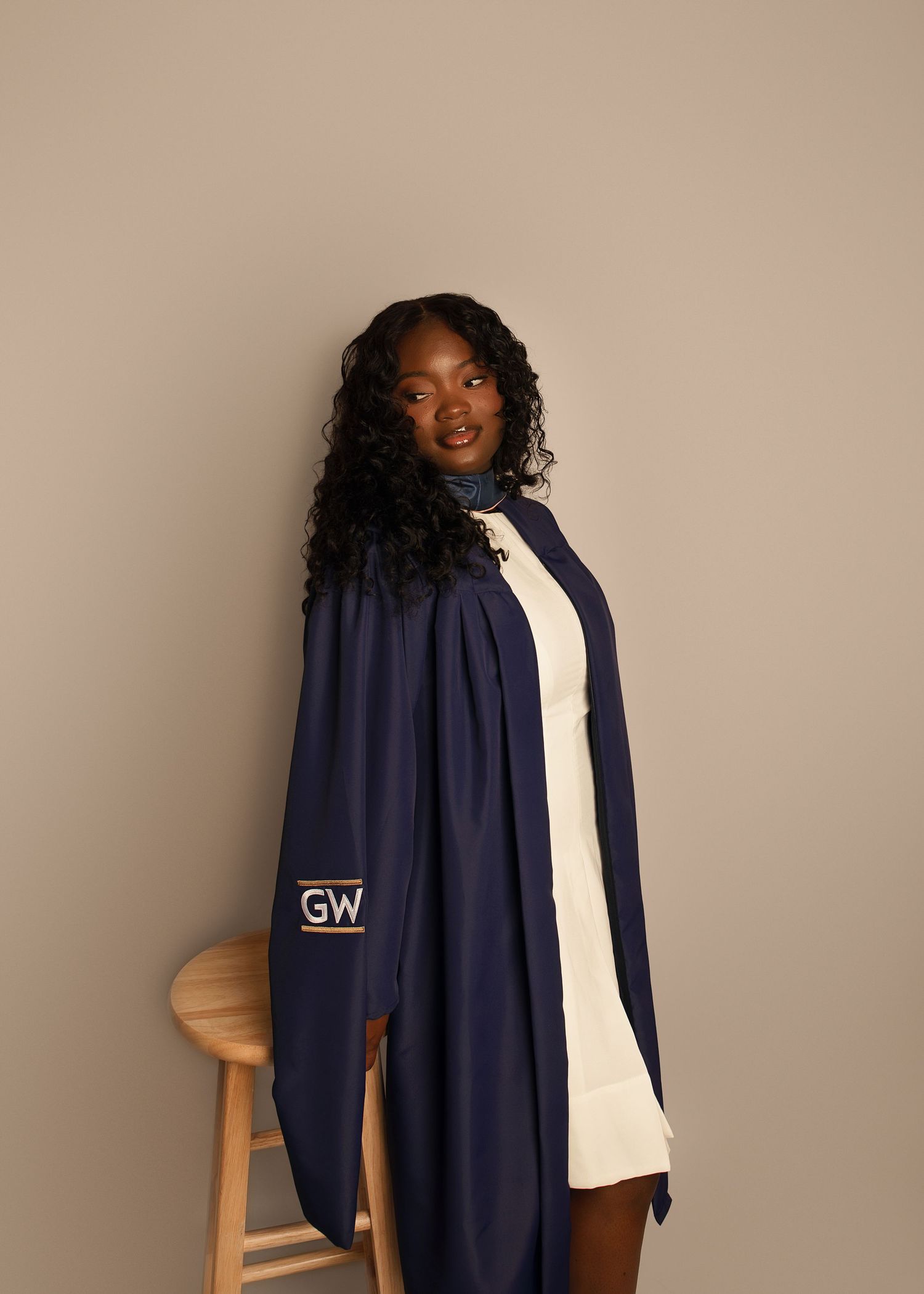 In-studio graduation session in Peoria, IL