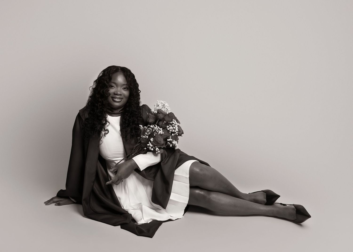 In-studio graduation session in Peoria, IL