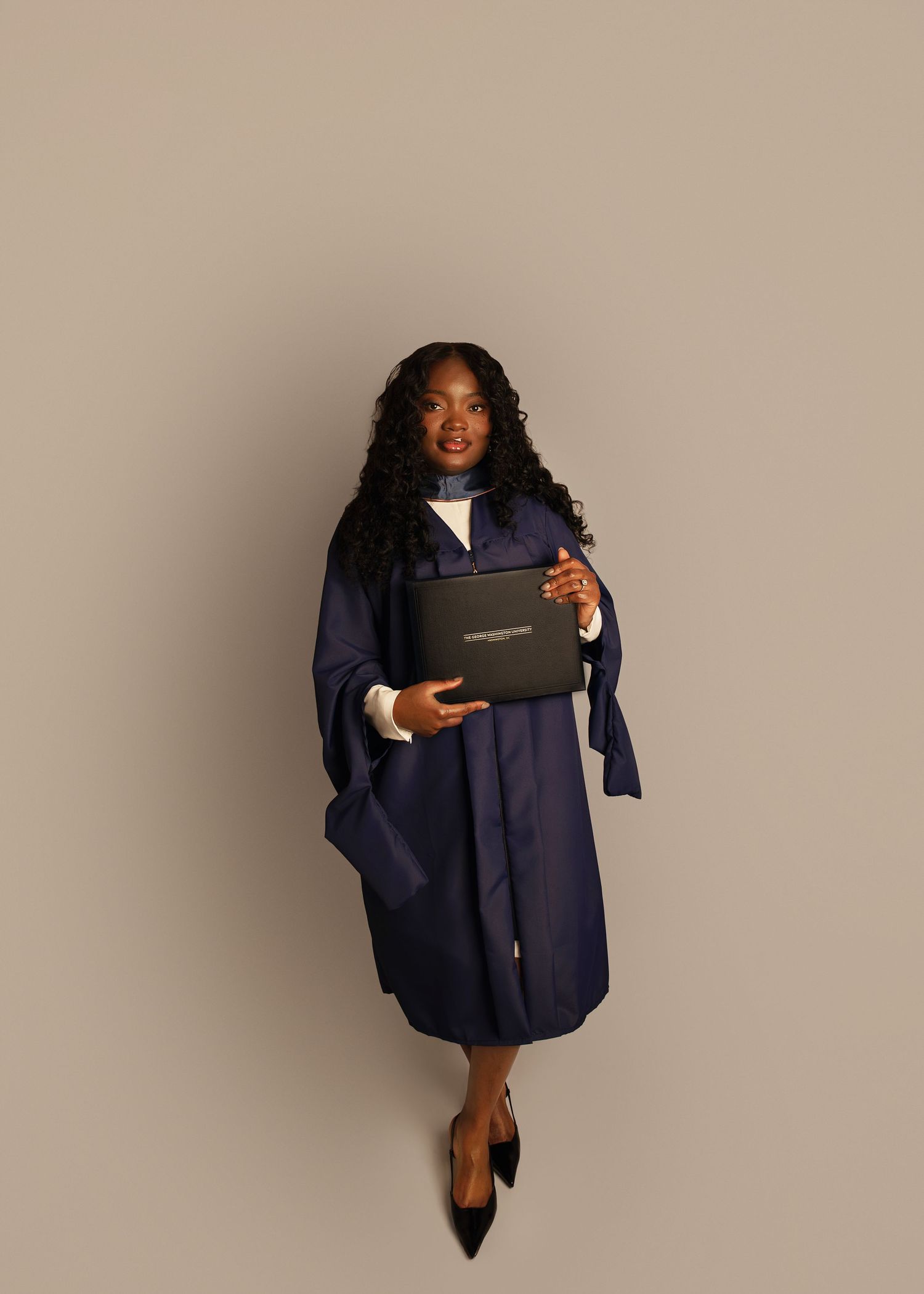 In-studio graduation session in Peoria, IL