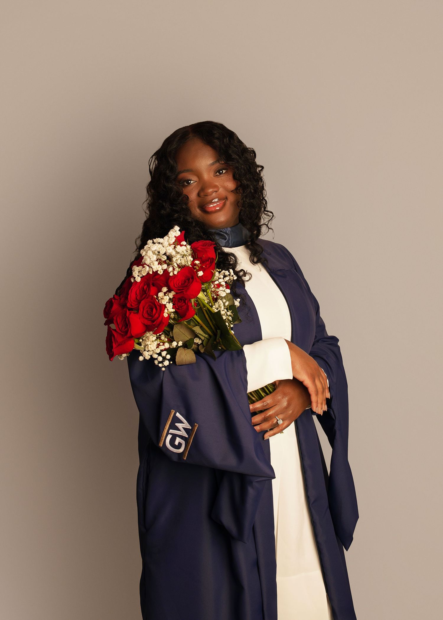 In-studio graduation session in Peoria, IL