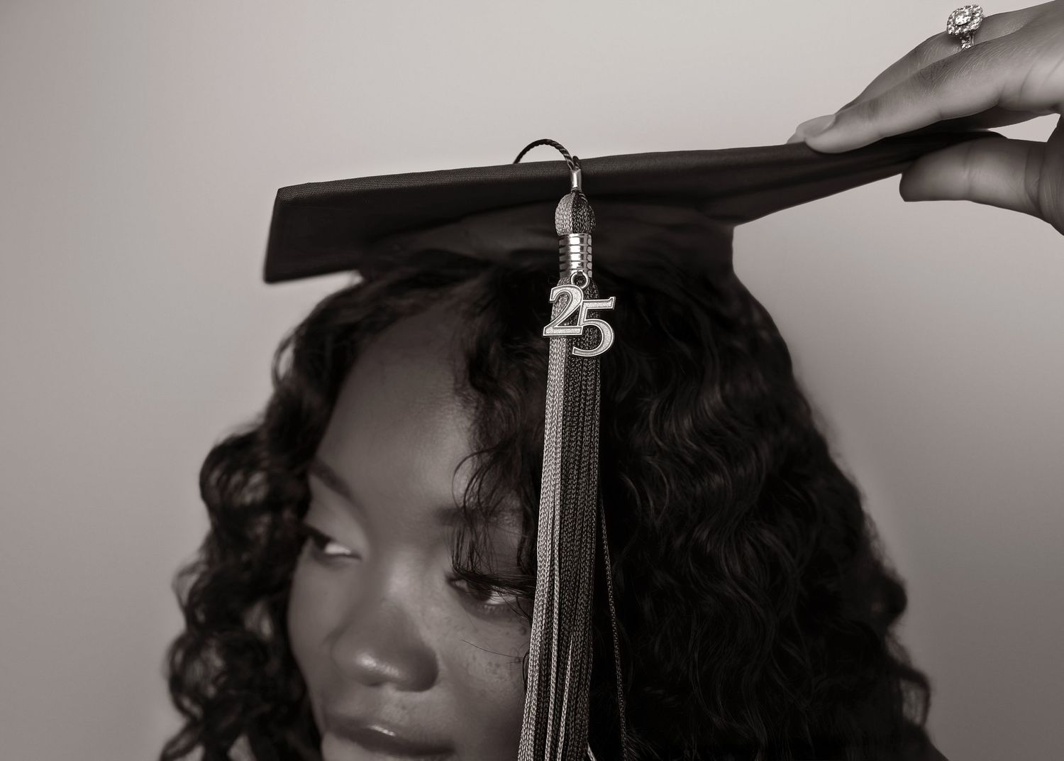 In-studio graduation session in Peoria, IL
