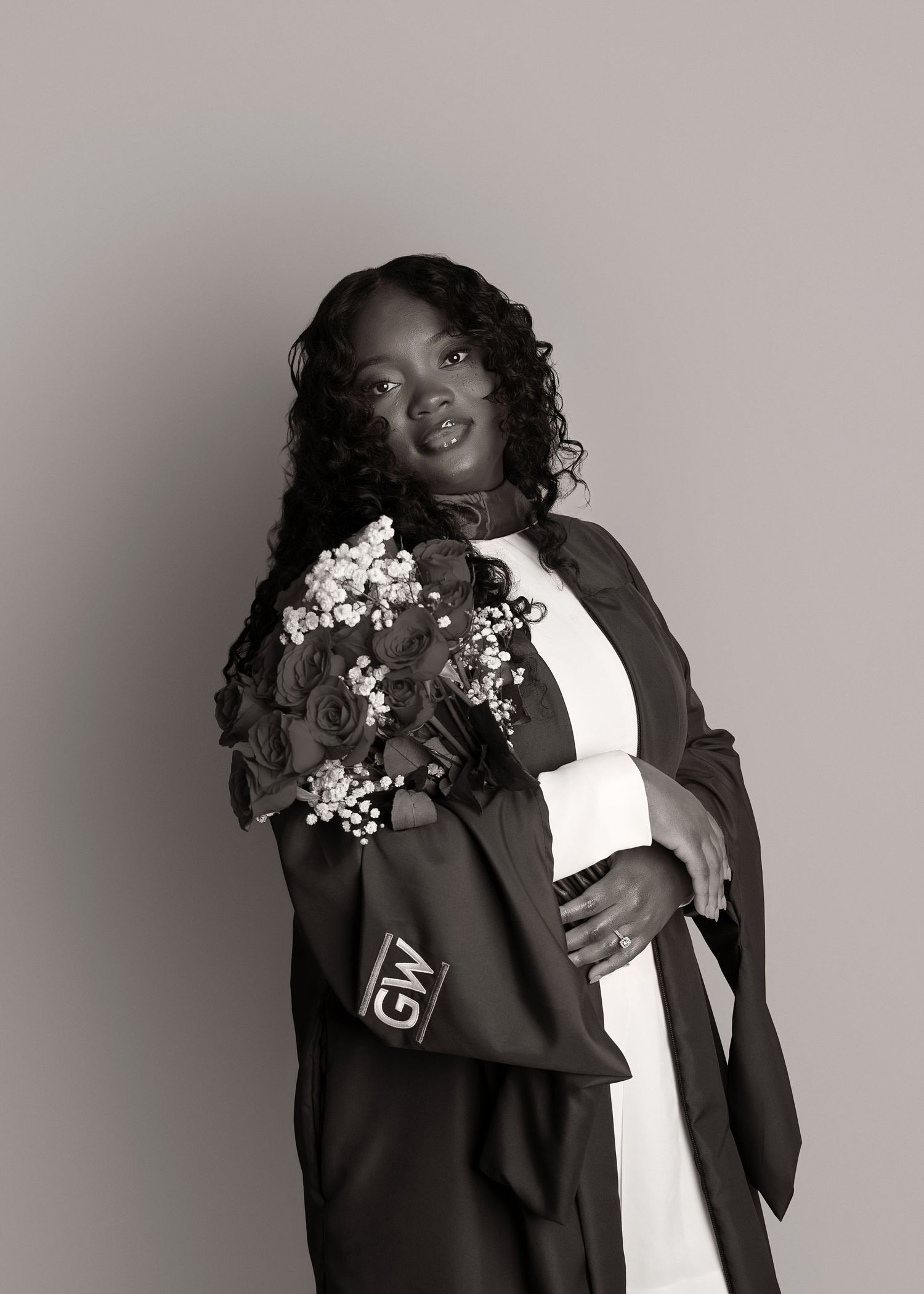In-studio graduation session in Peoria, IL