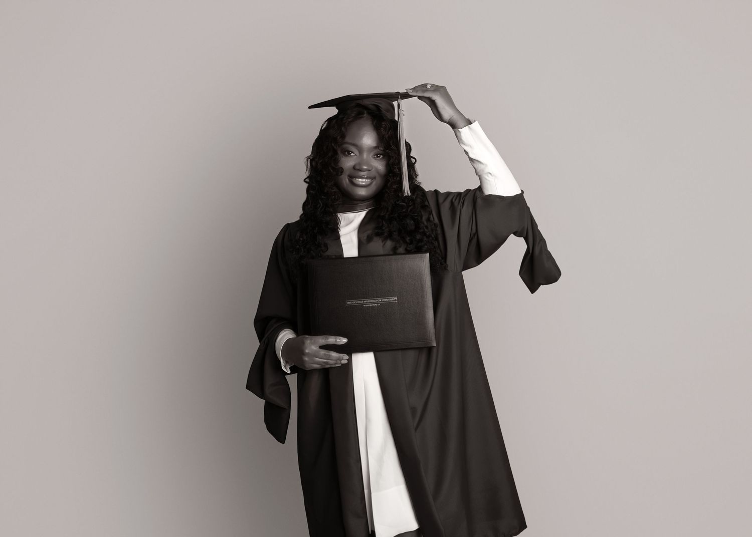 In-studio graduation session in Peoria, IL