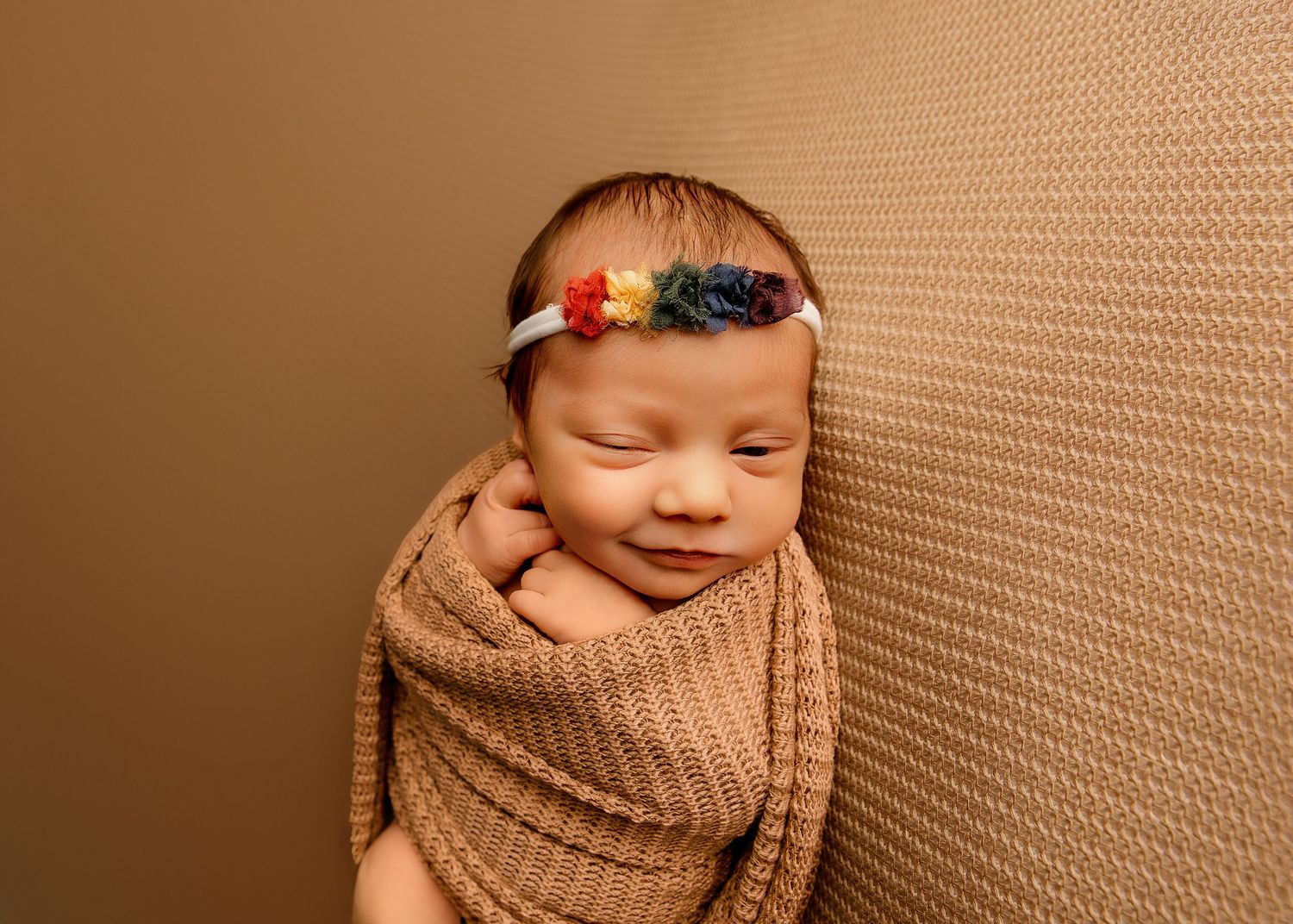 Posed Newborn Session in studio in Peoria, IL