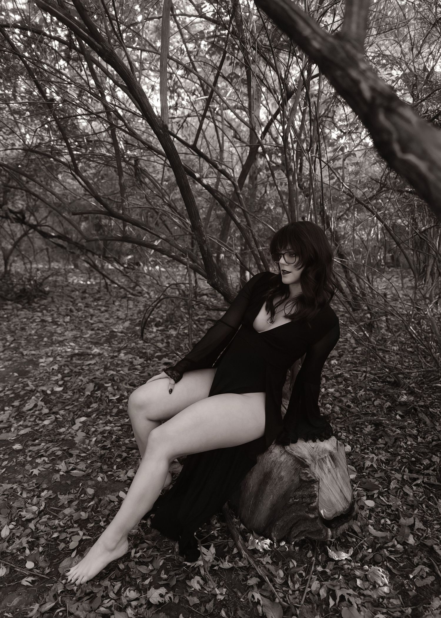 Creative Halloween Boudoir session in Central IL