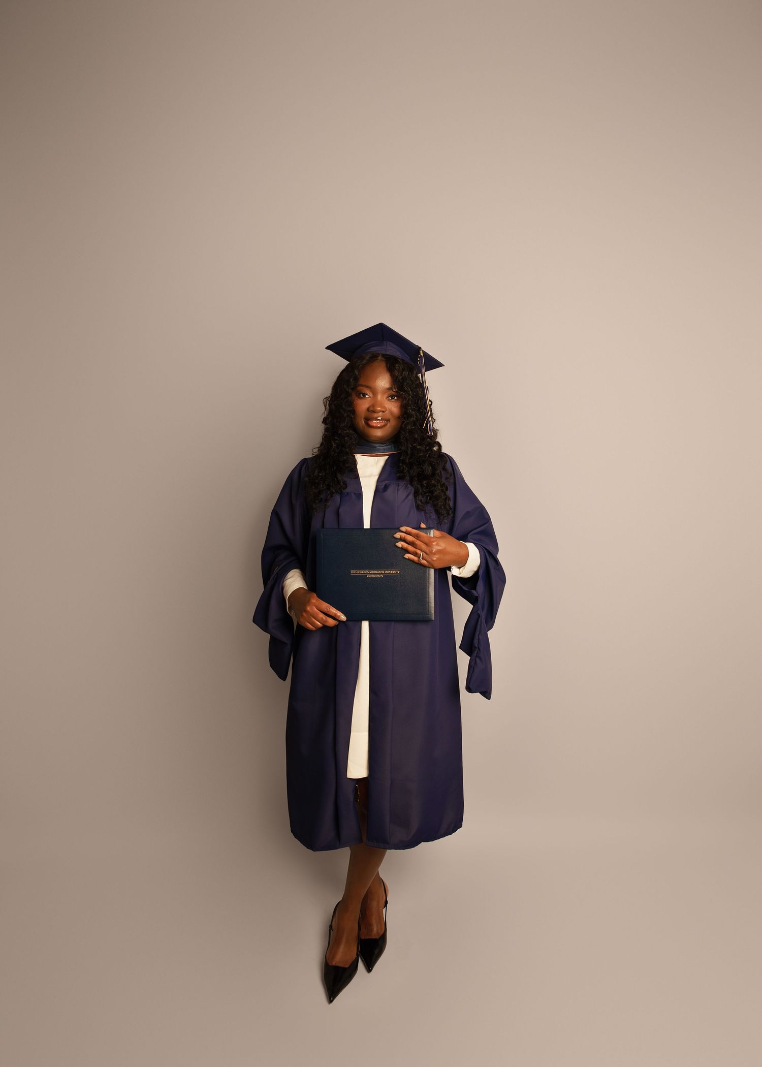 In-studio graduation session in Peoria, IL