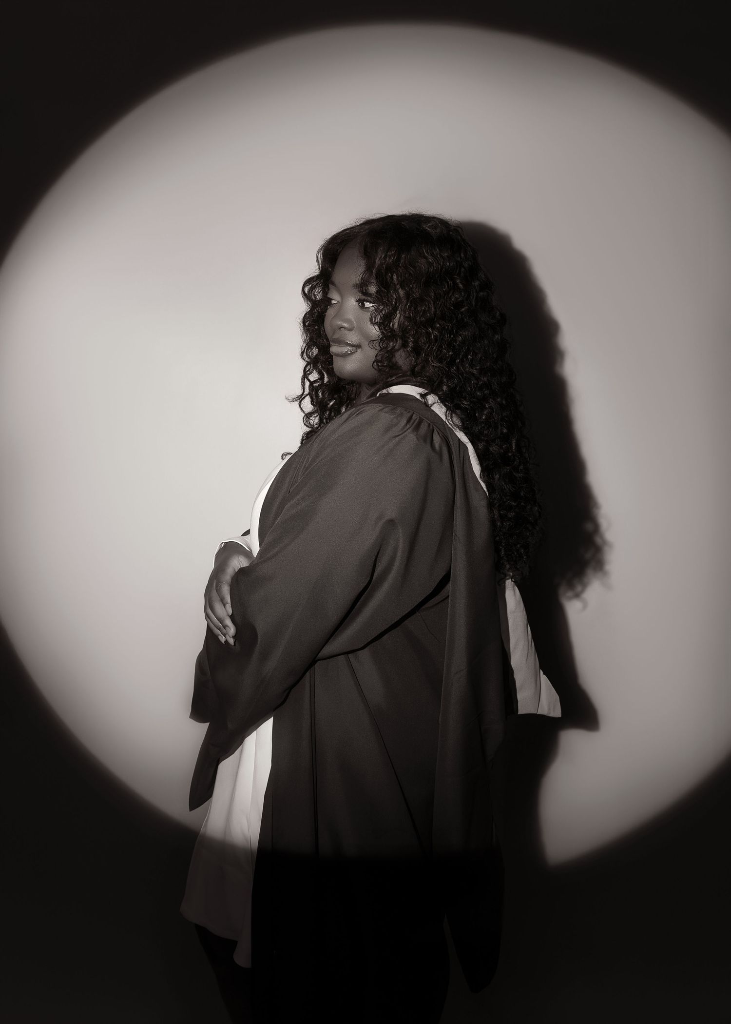 In-studio graduation session in Peoria, IL