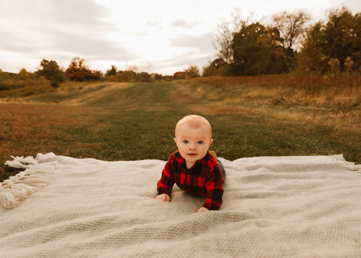 Fall family portraits at Donovan Park in Peoria, IL