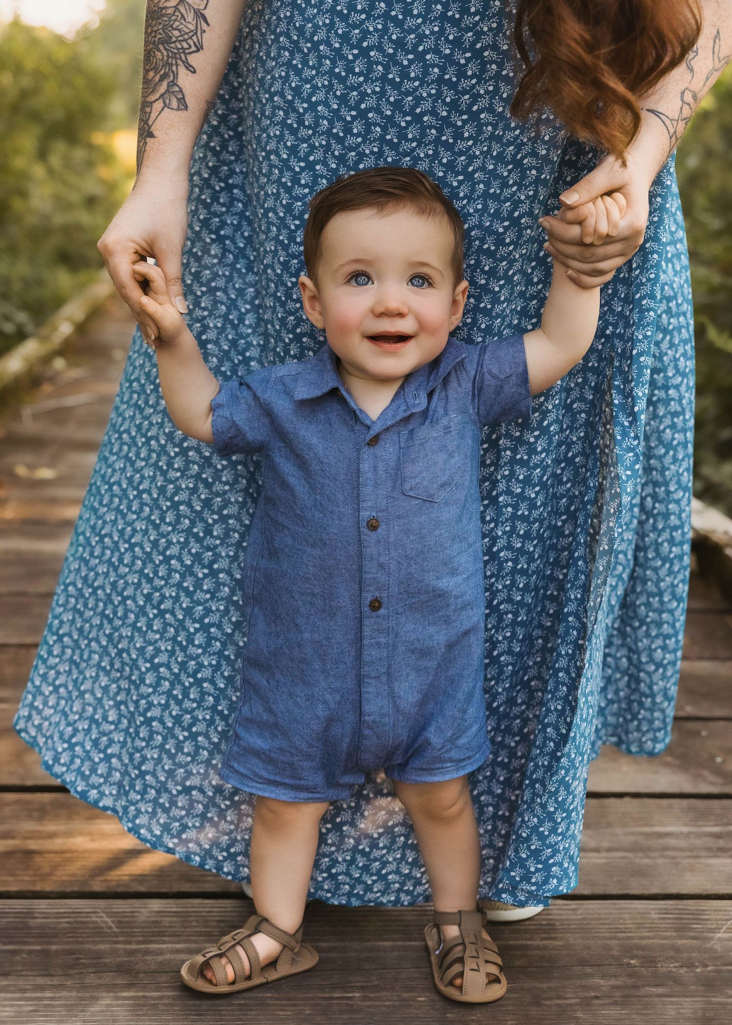 First birthday portrait with mom in Kickapoo, IL
