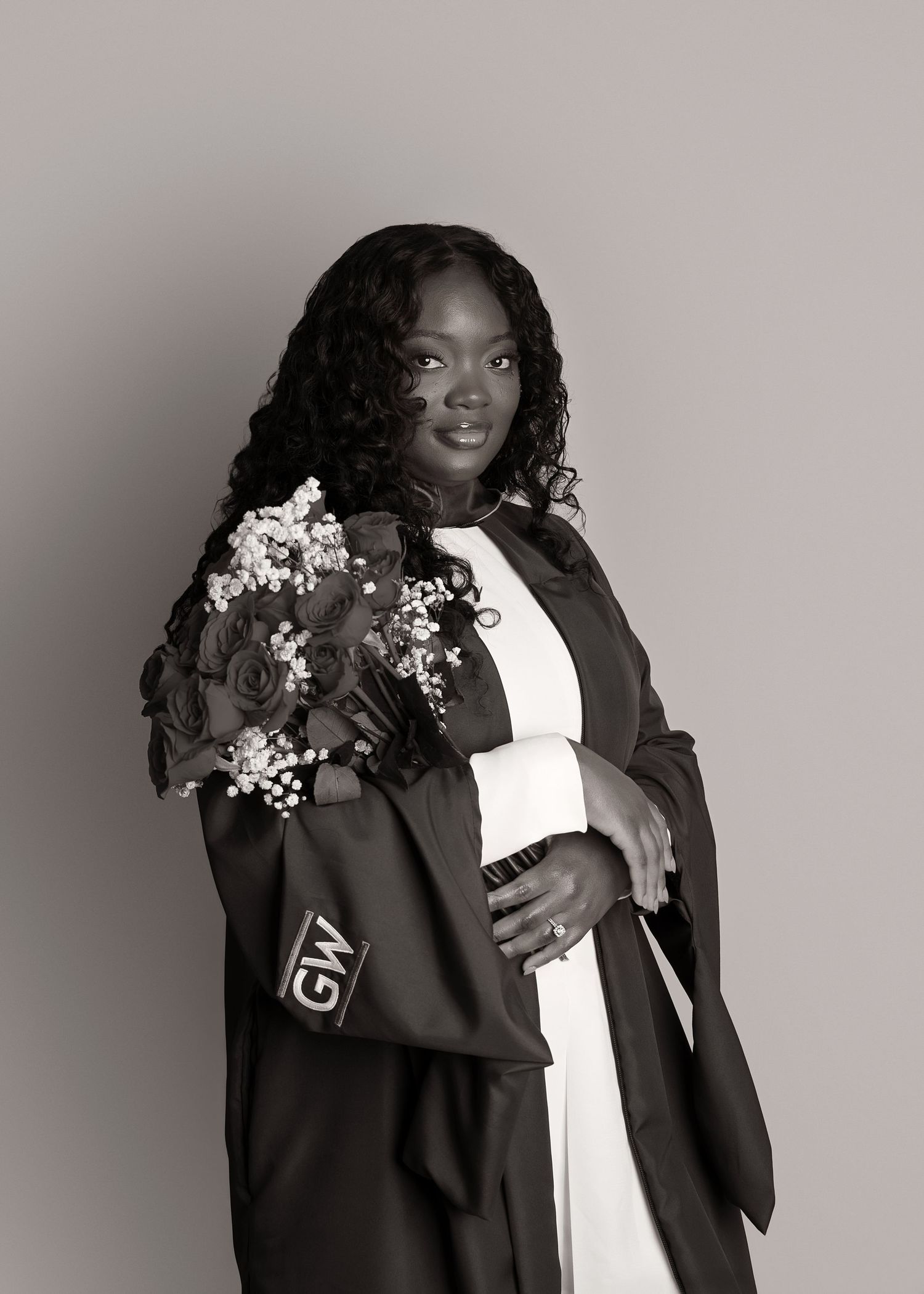 In-studio graduation session in Peoria, IL