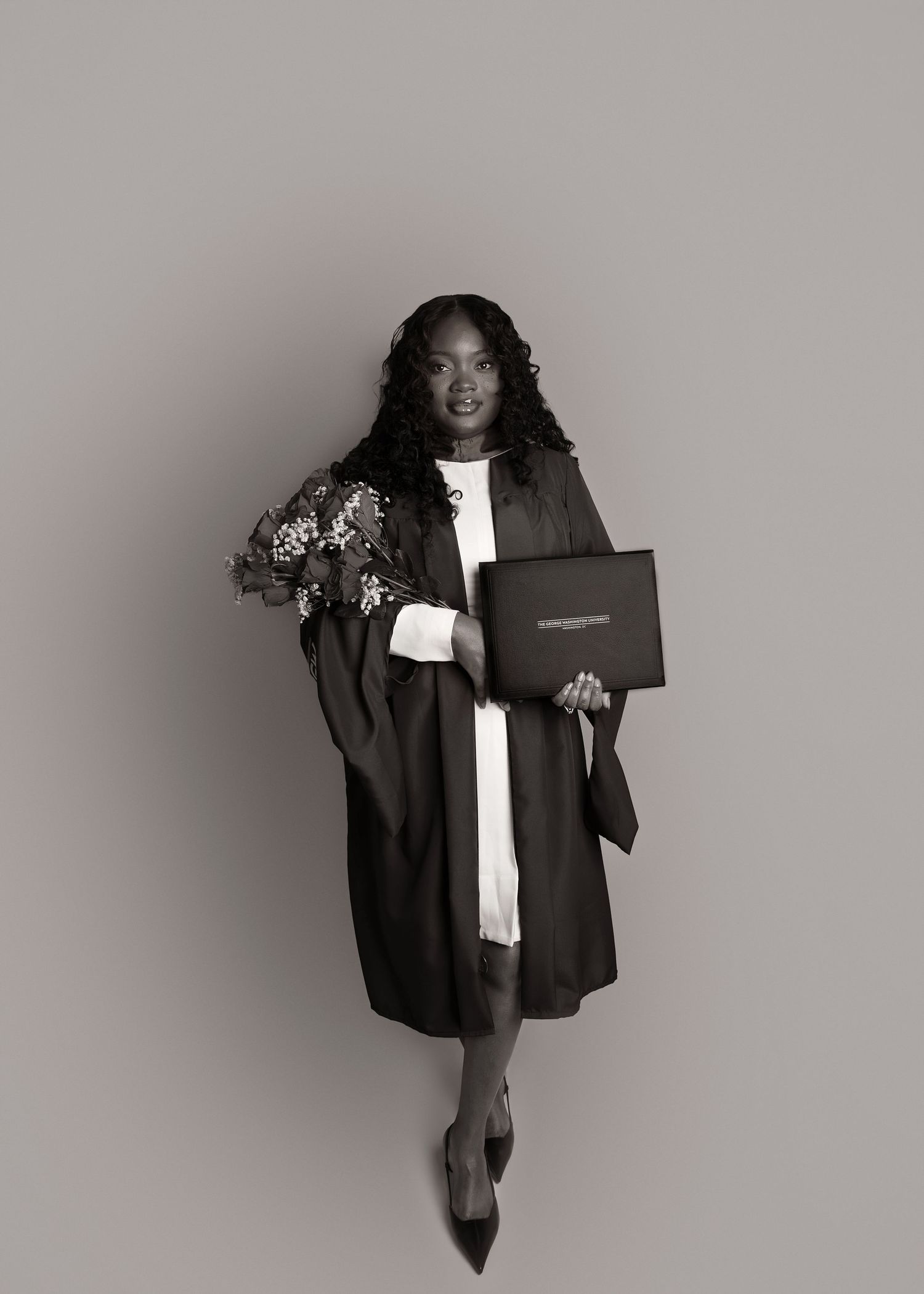 In-studio graduation session in Peoria, IL