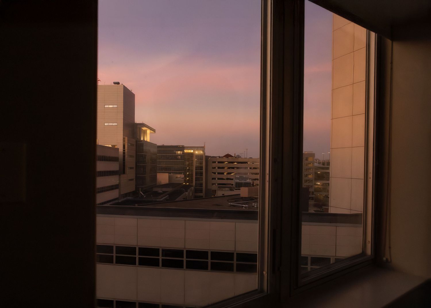 The view from your room at the time you deliver your baby. Birth Photography in Peoria, IL