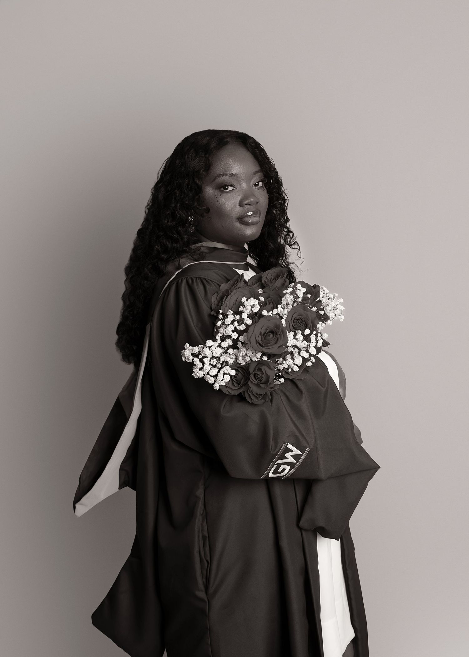In-studio graduation session in Peoria, IL