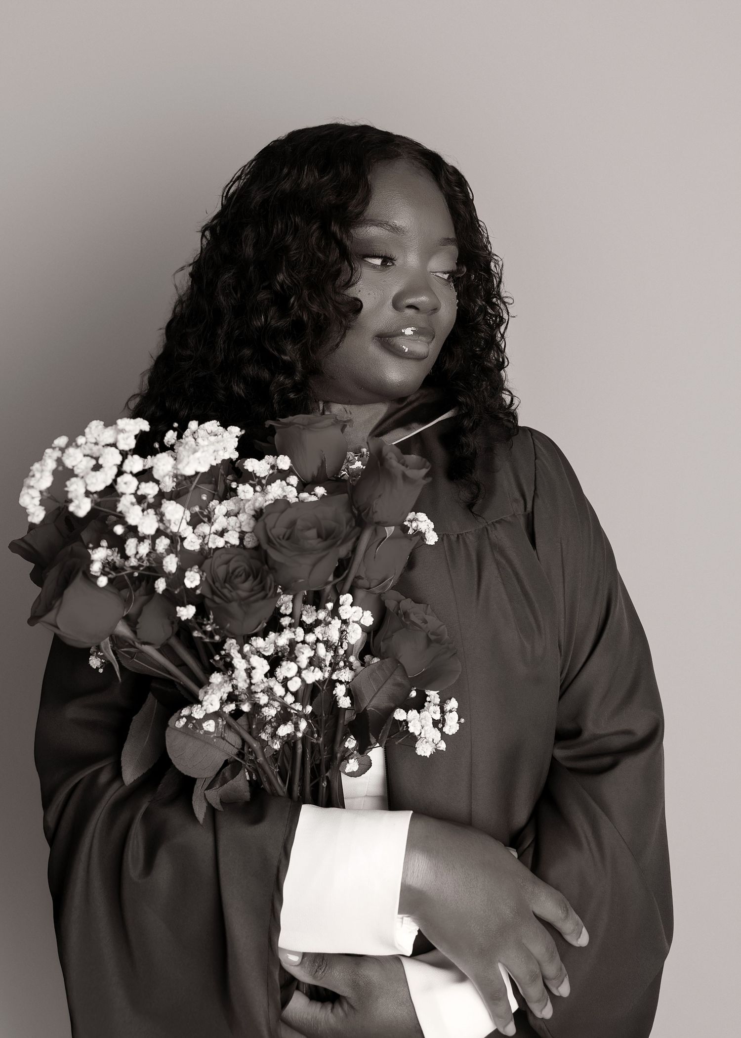 In-studio graduation session in Peoria, IL