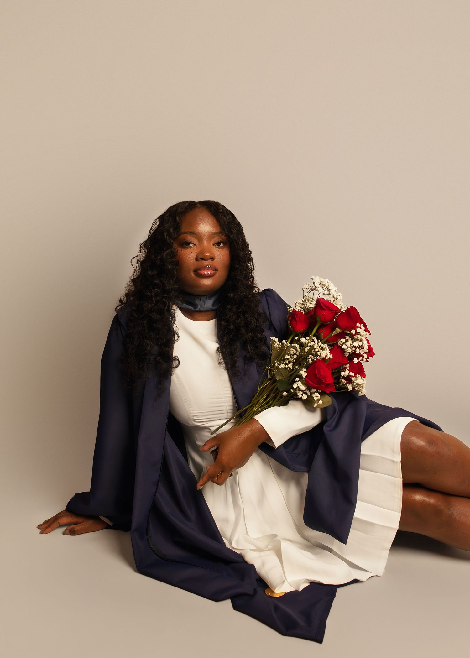 In-studio graduation session in Peoria, IL